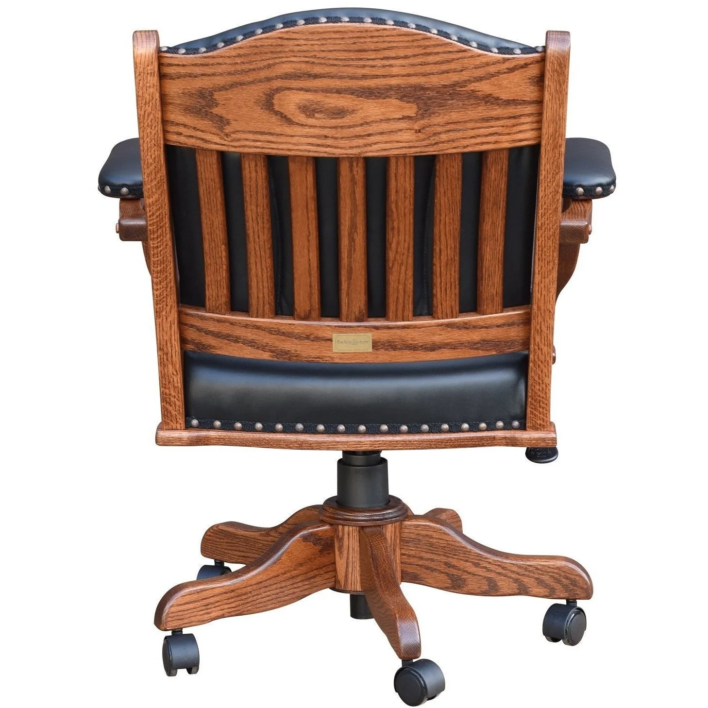 QW Amish Buckeye Low Back Desk Chair - Image 3