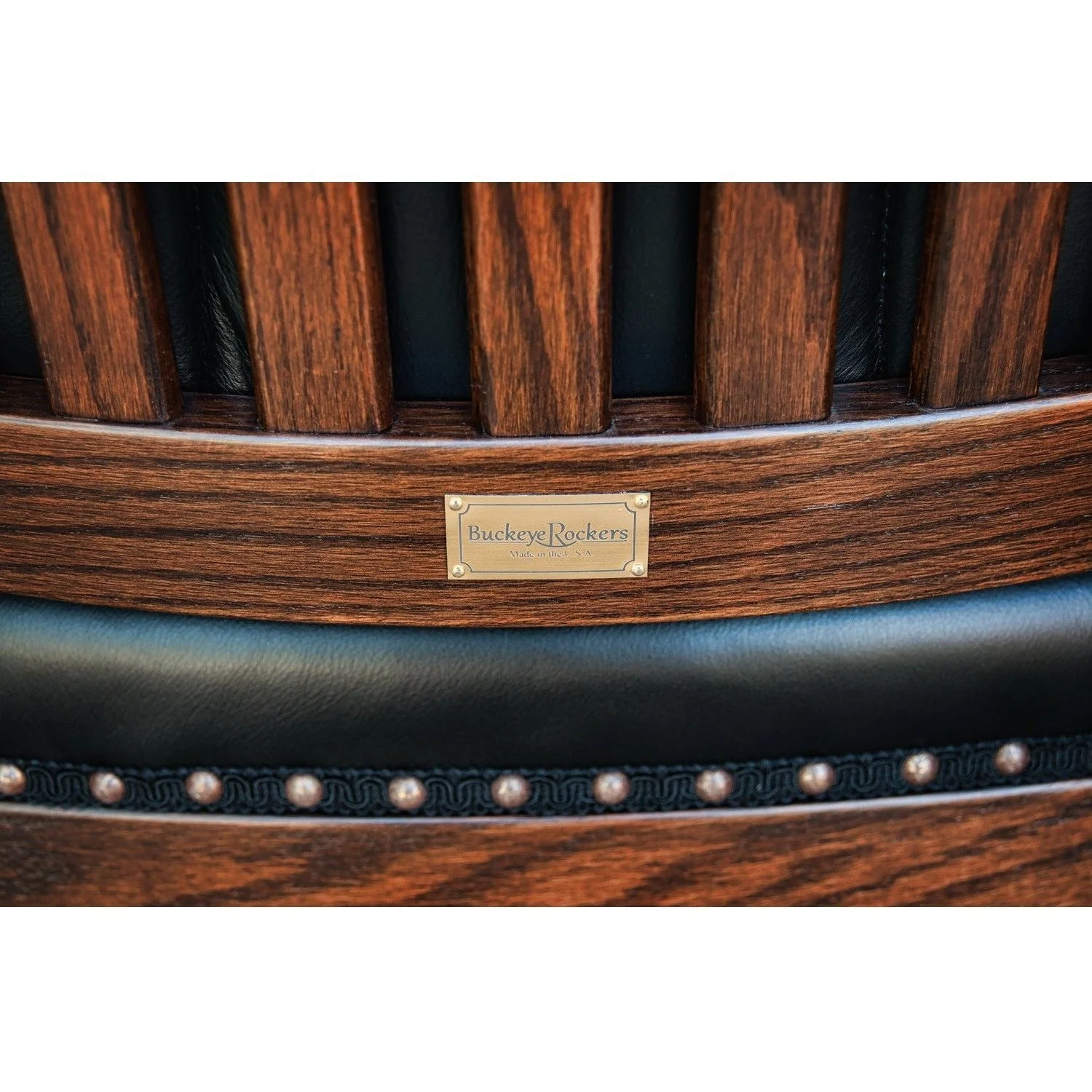 QW Amish Buckeye Low Back Side Desk Chair - Image 5