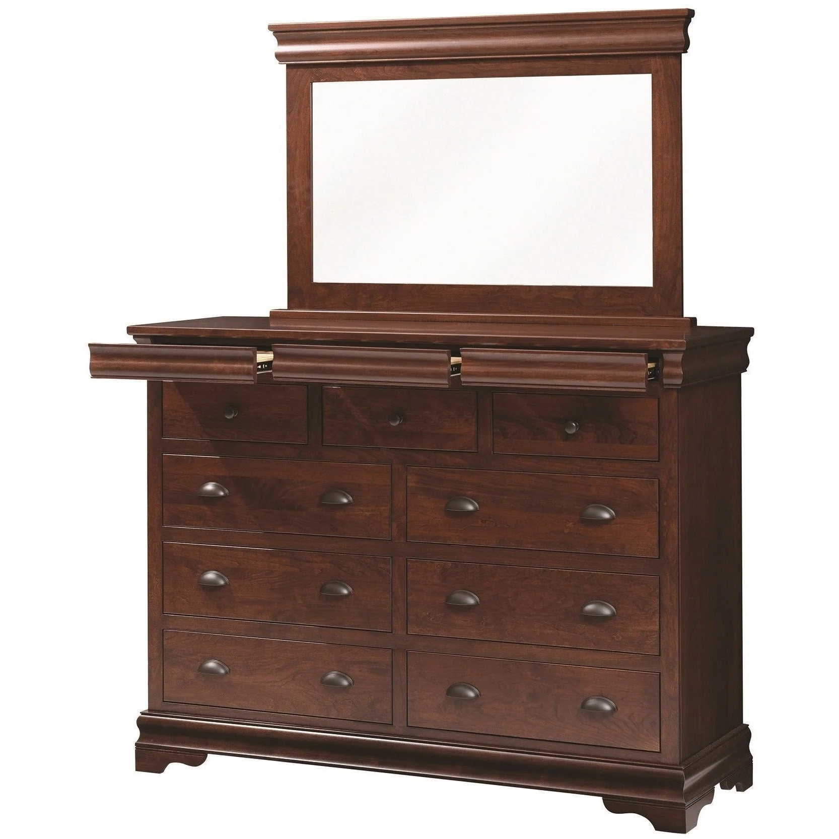 QW Amish Luxembourg Dresser & Mirror - Image 3