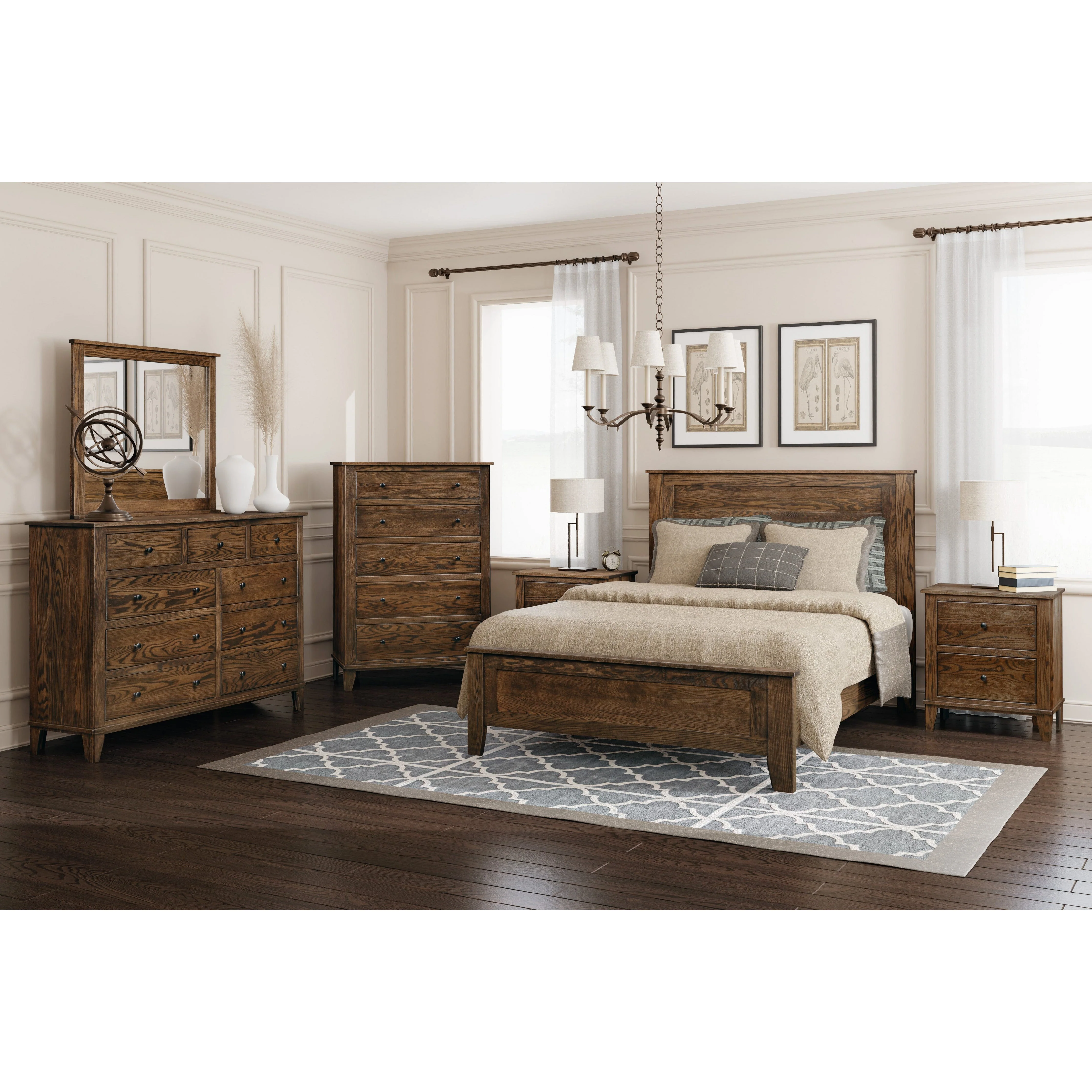 QW Amish Madison 2 Drawer Nightstand - Image 2
