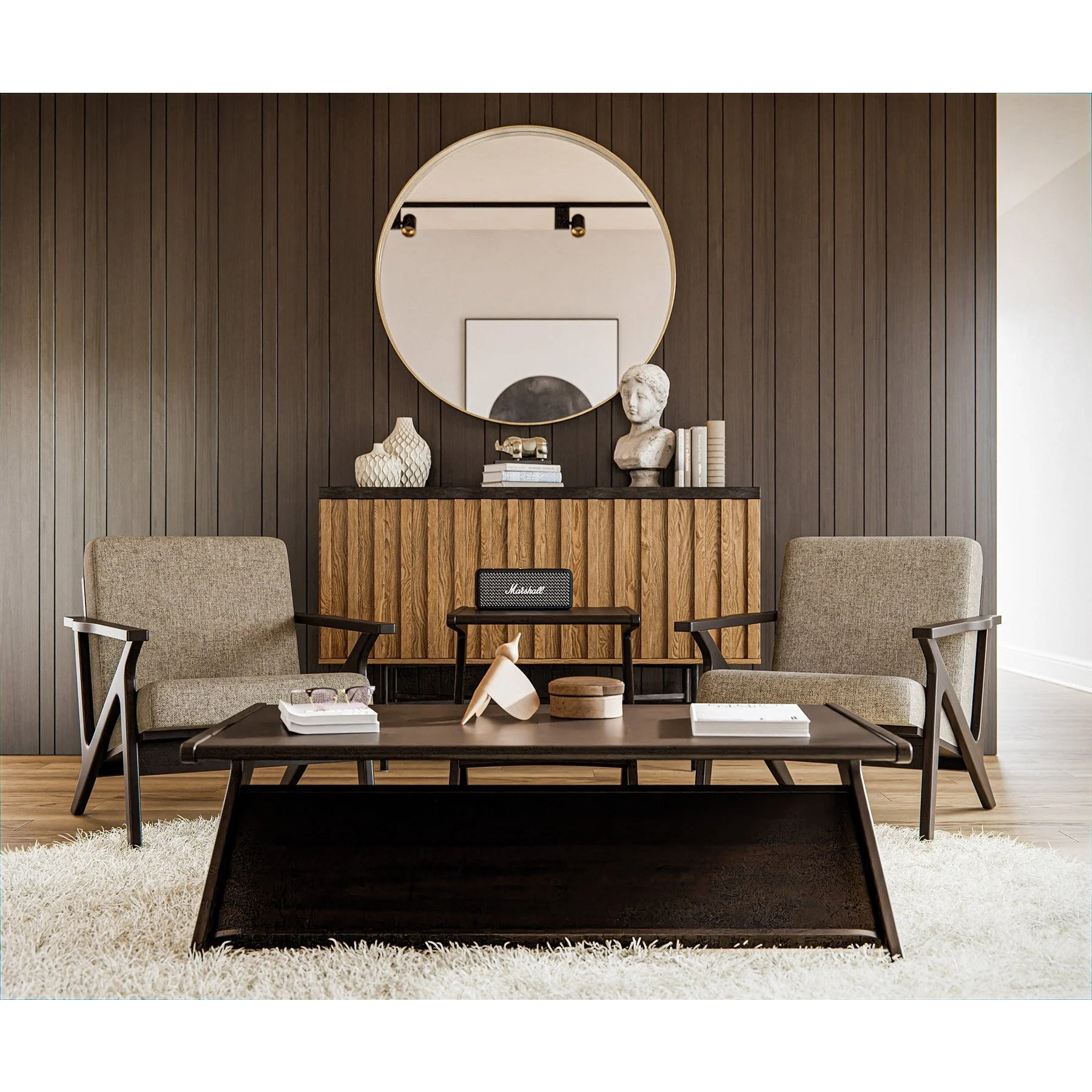 QW Amish Malaya Chair and Ottoman - Image 4
