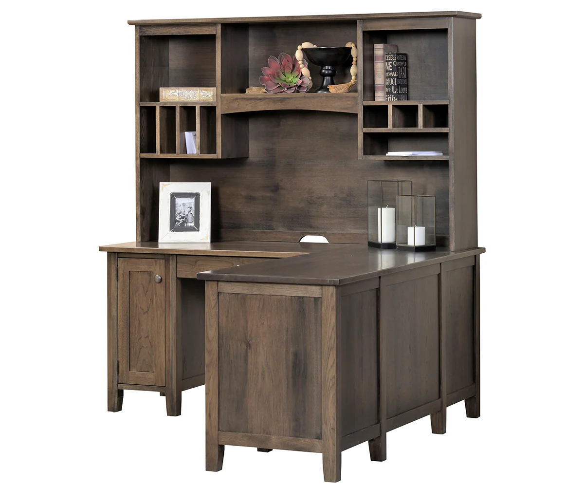 QW Amish Manhattan Corner Desk & Optional Hutch - Image 2