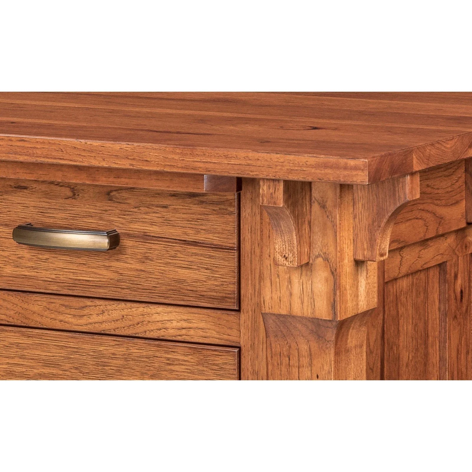 QW Amish Manitoba L-Shape Desk with Optional Hutch - Image 3