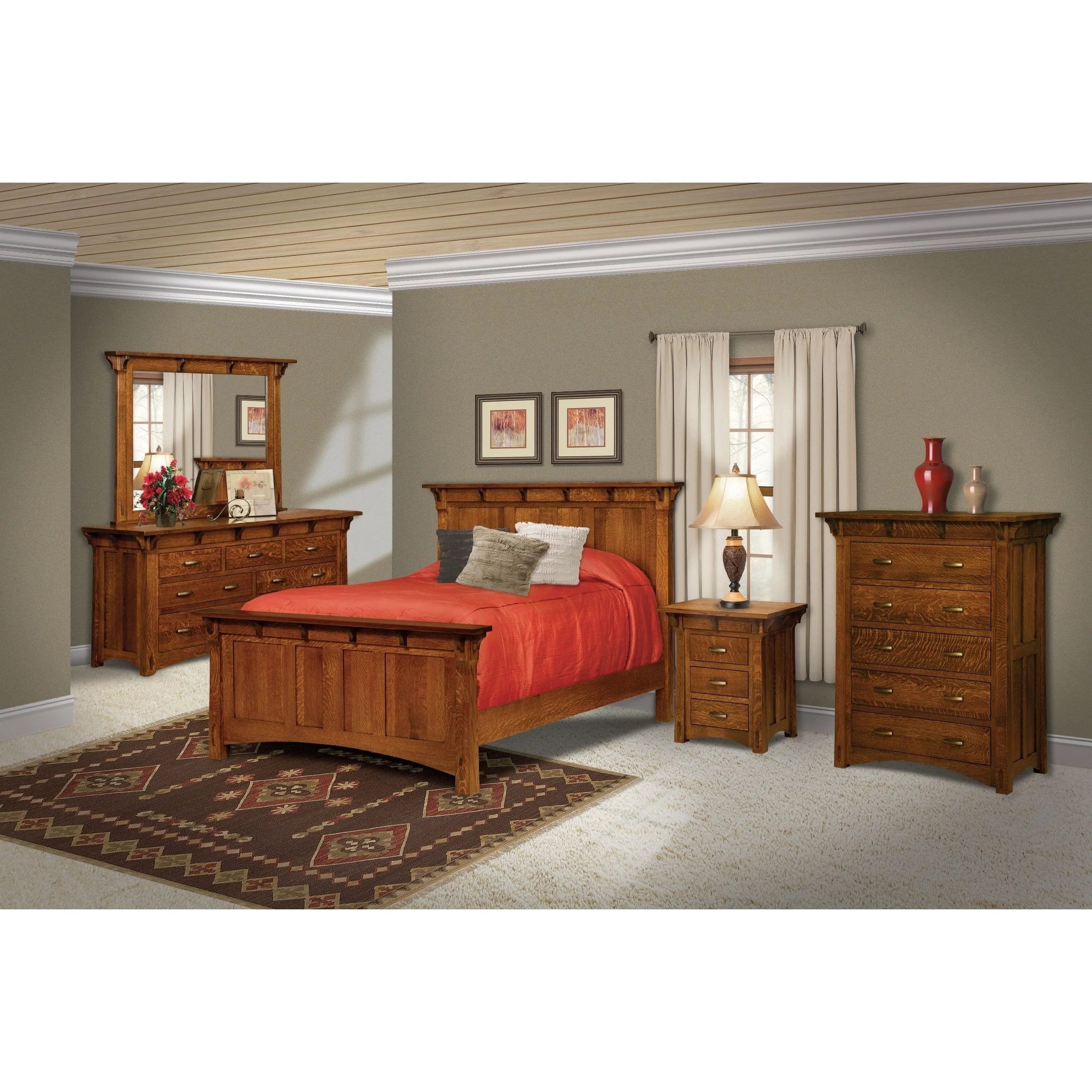 QW Amish Manitoba Panel Bed - Image 2