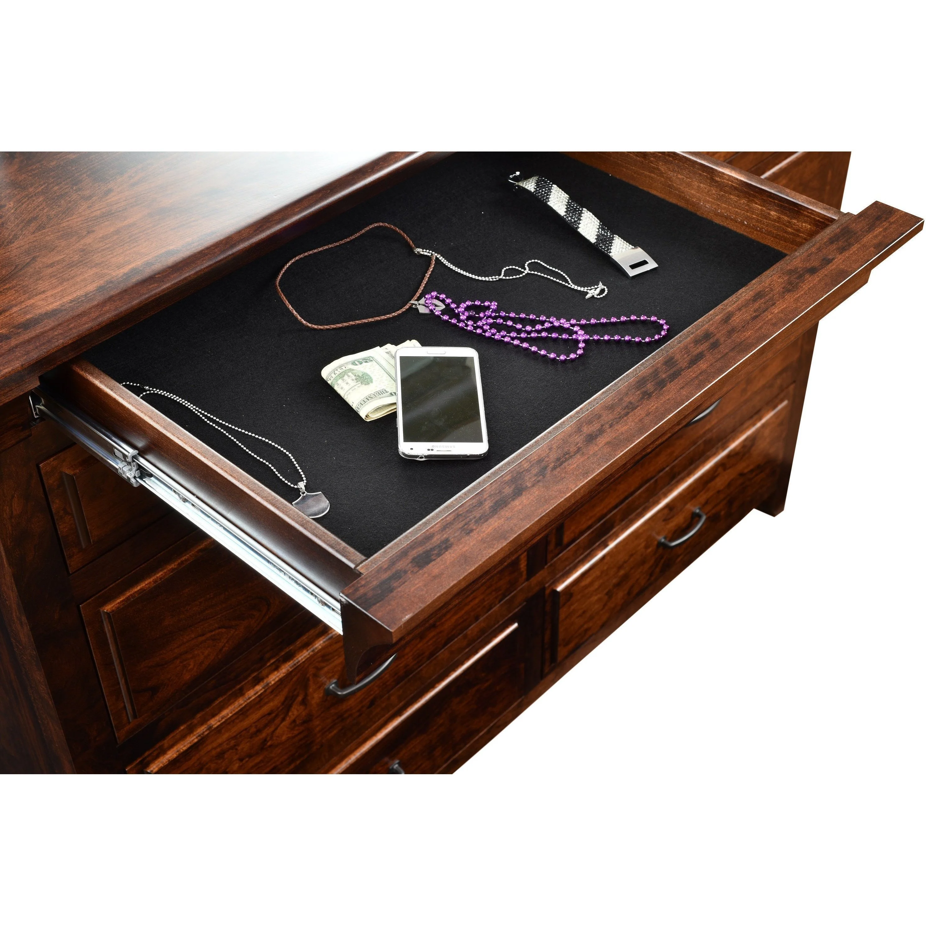 QW Amish Marcella Low Dresser & Optional Mirror - Image 2