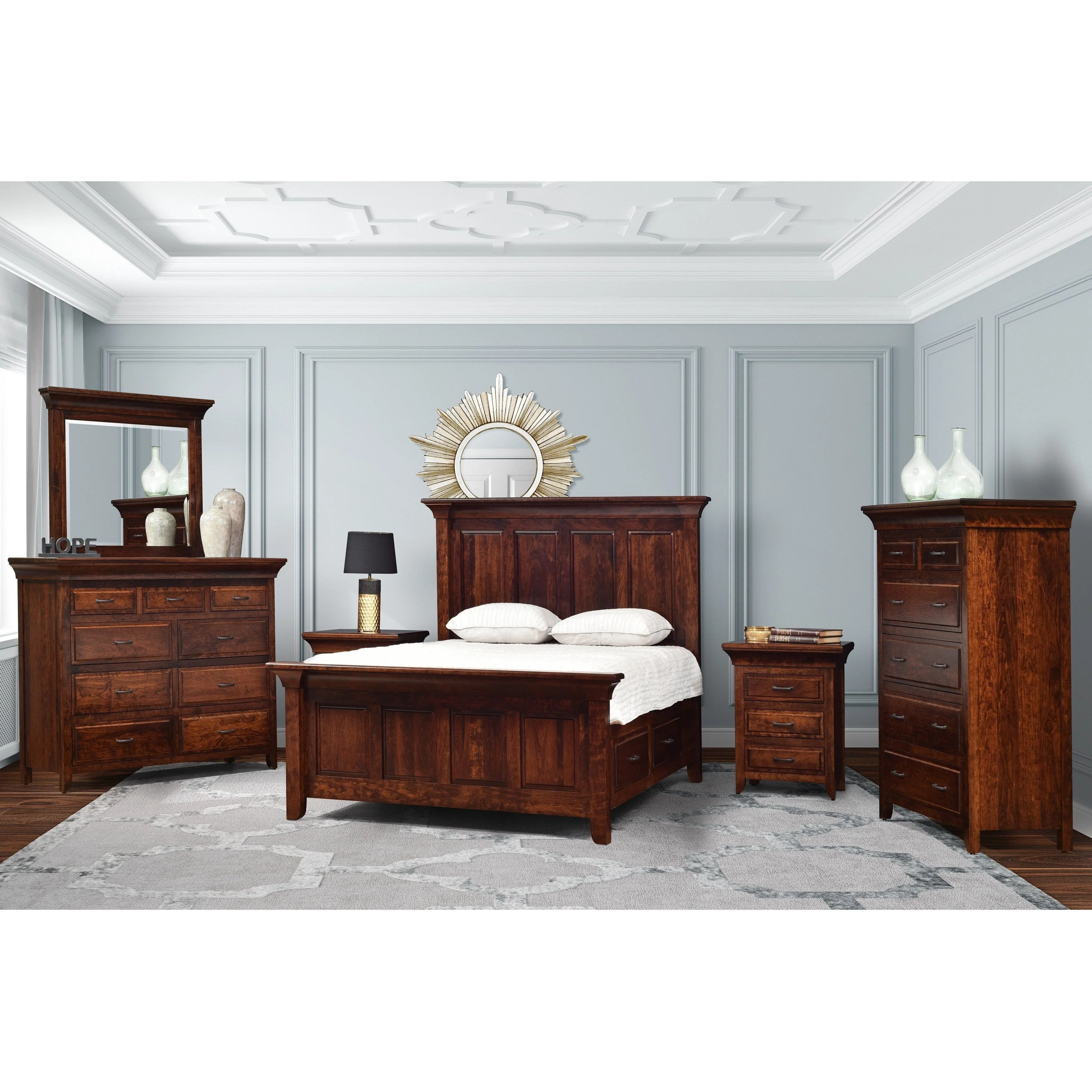 QW Amish Marcella Low Dresser & Optional Mirror - Image 3