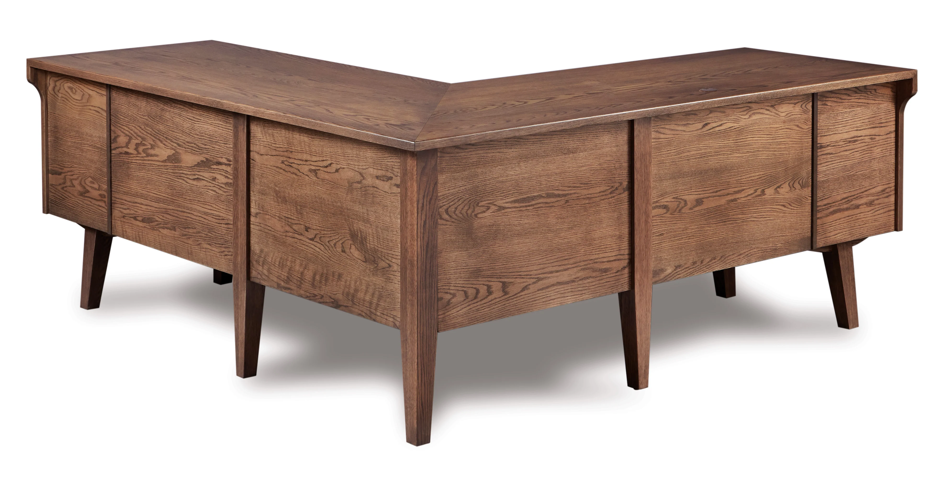QW Amish Marina L-Shape Desk with Optional Hutch - Image 3