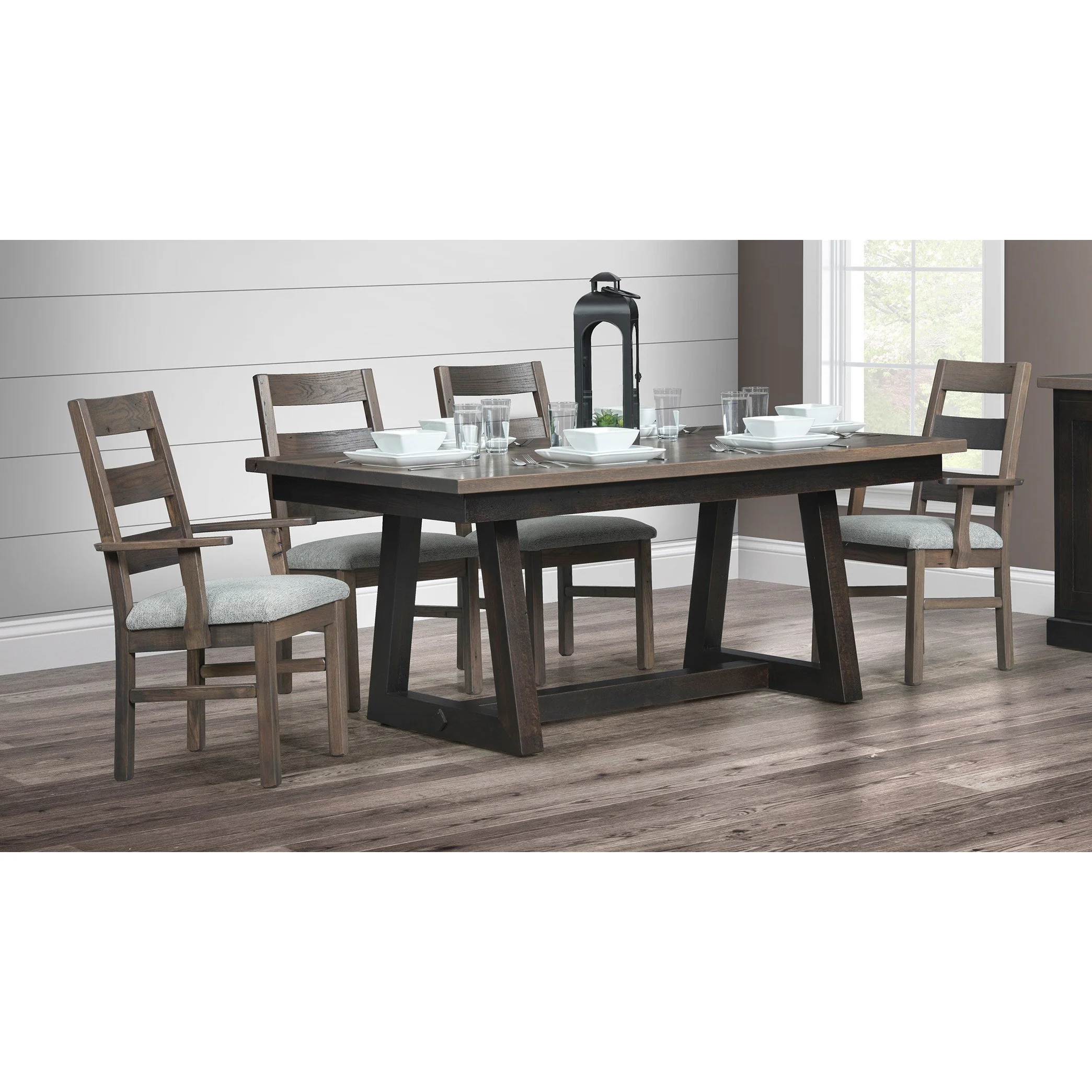 QW Amish Brighthouse Reclaimed Barnwood Side Chair - Image 2
