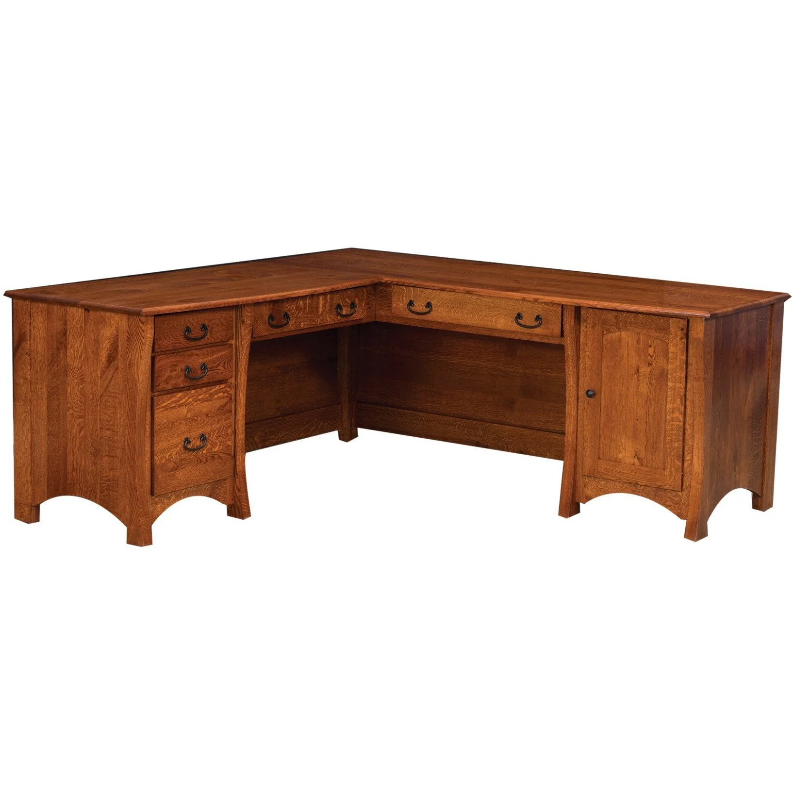 QW Amish Master Corner Desk with Optional Hutch - Image 2