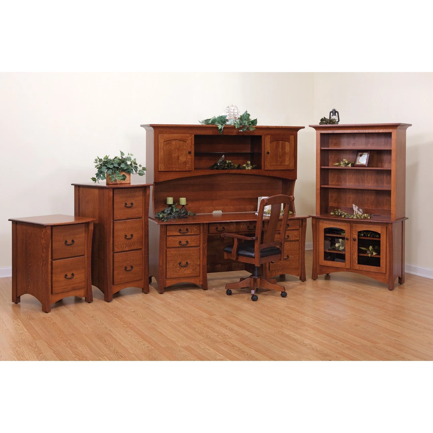 QW Amish Master Student Desk with Optional Hutch - Image 3