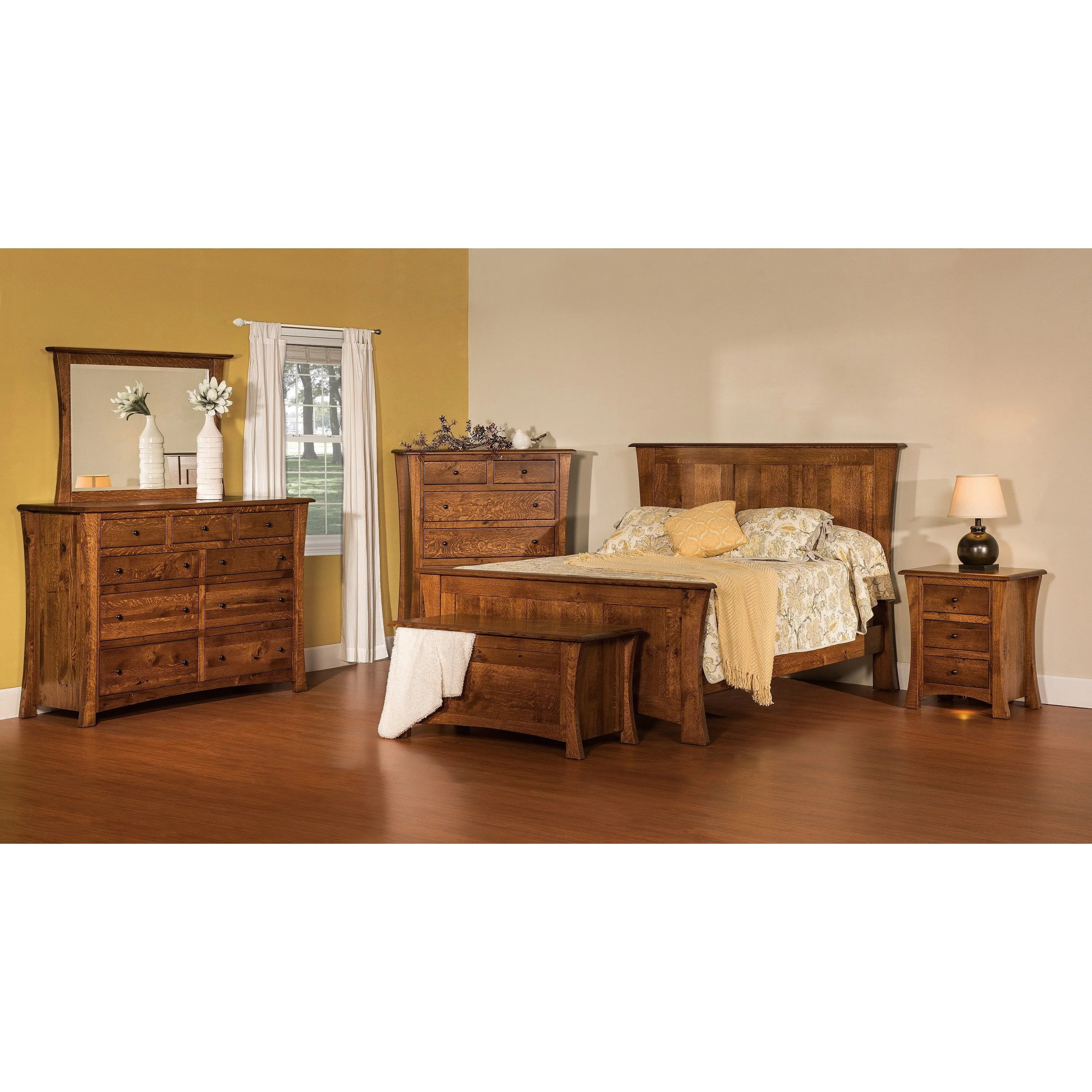 QW Amish Matison 3 Drawer Nightstand - Image 3