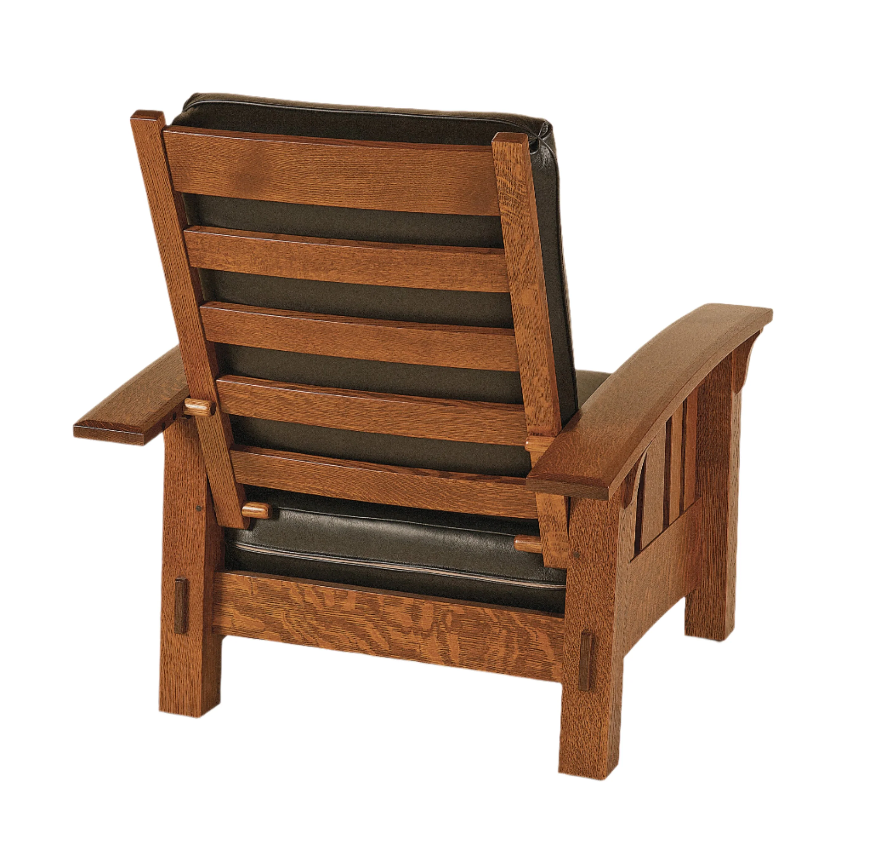 QW Amish McCoy Morris Chair w/ Ottoman - Image 2