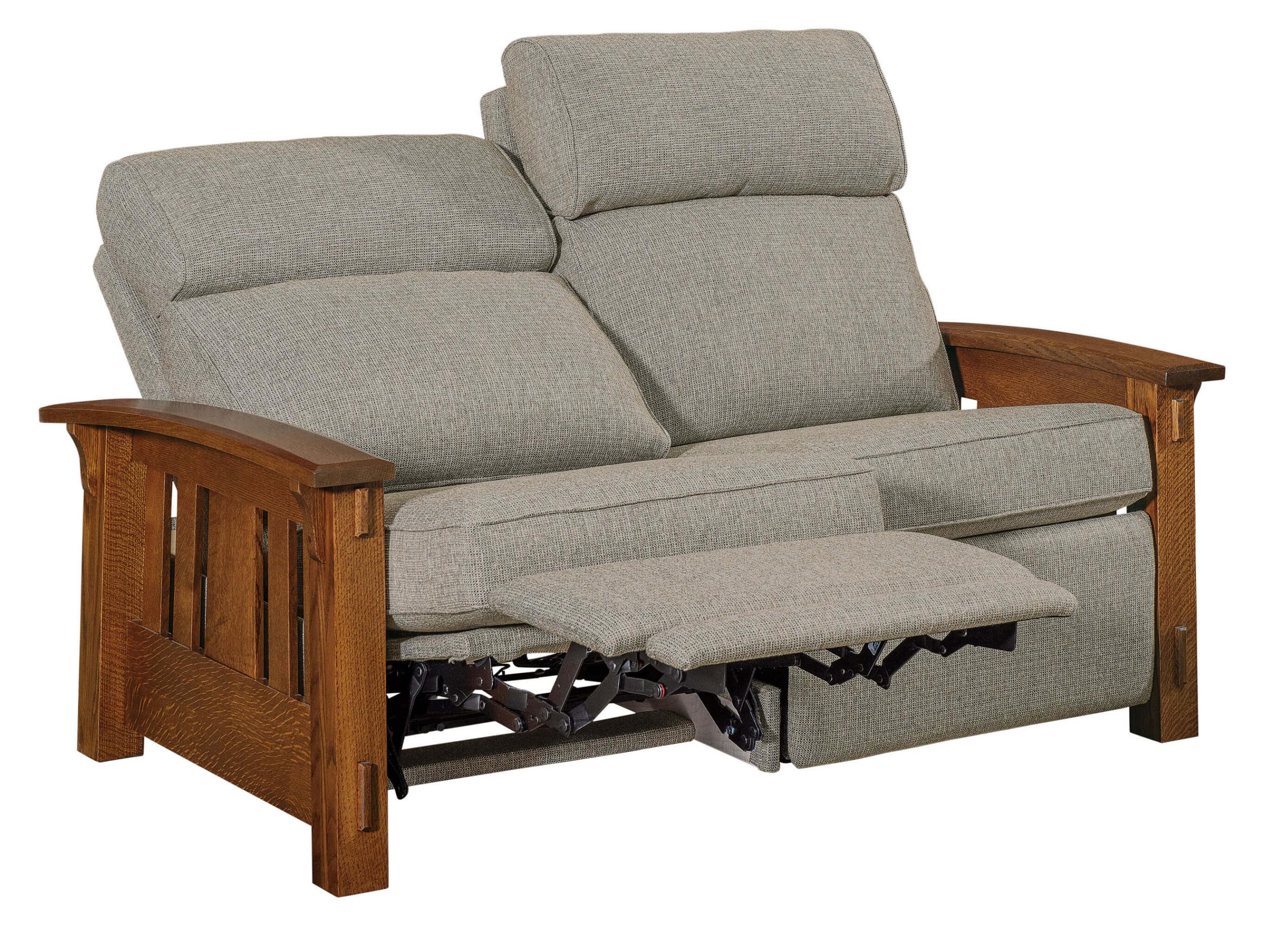 QW Amish McCoy Plush Reclining Loveseat - Image 3