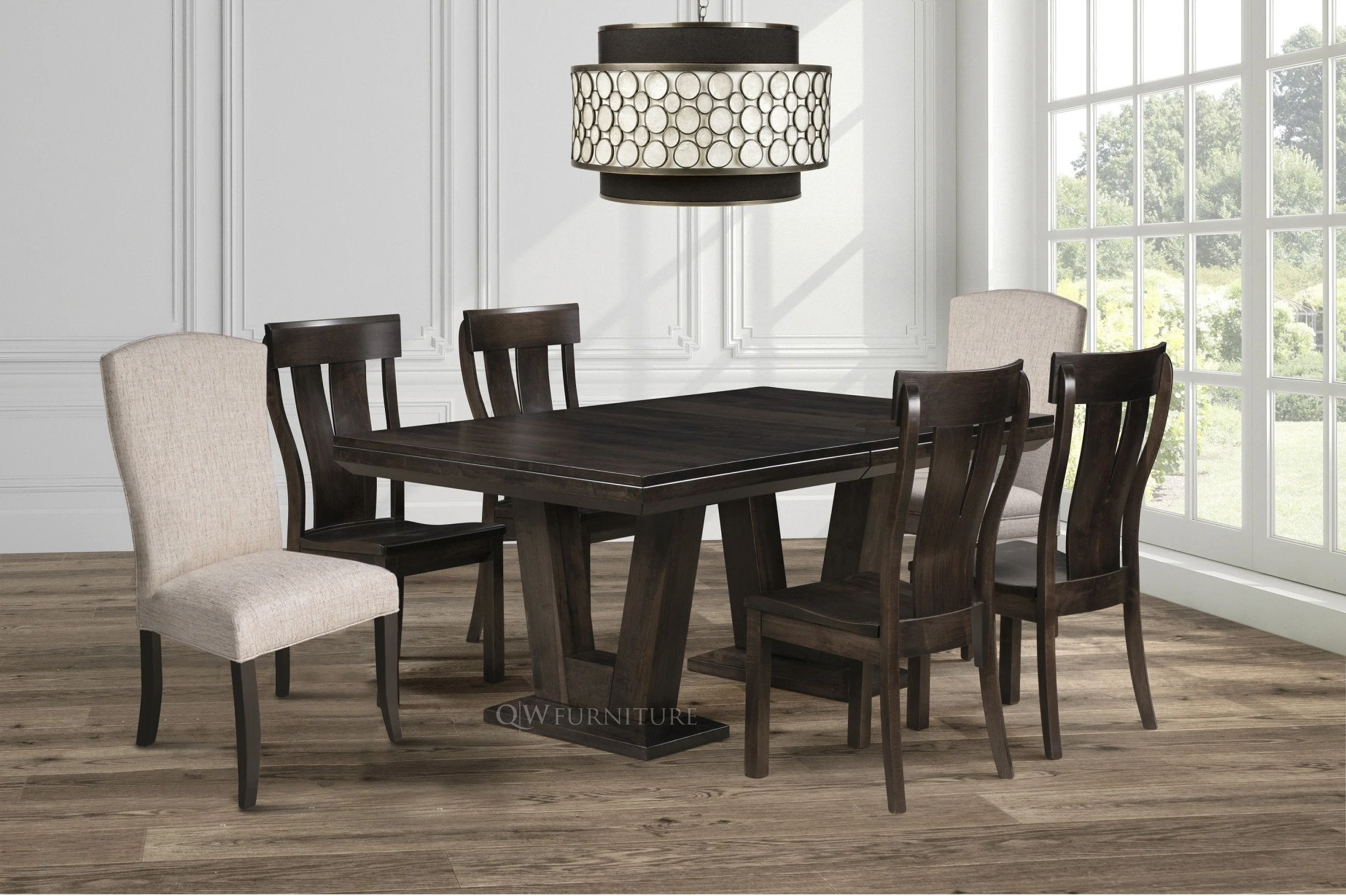 QW Amish McKay 7pc Dining Set