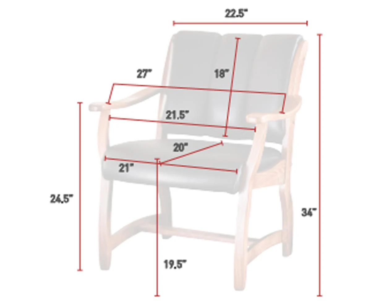 QW Amish Midland Client Chair - Image 5