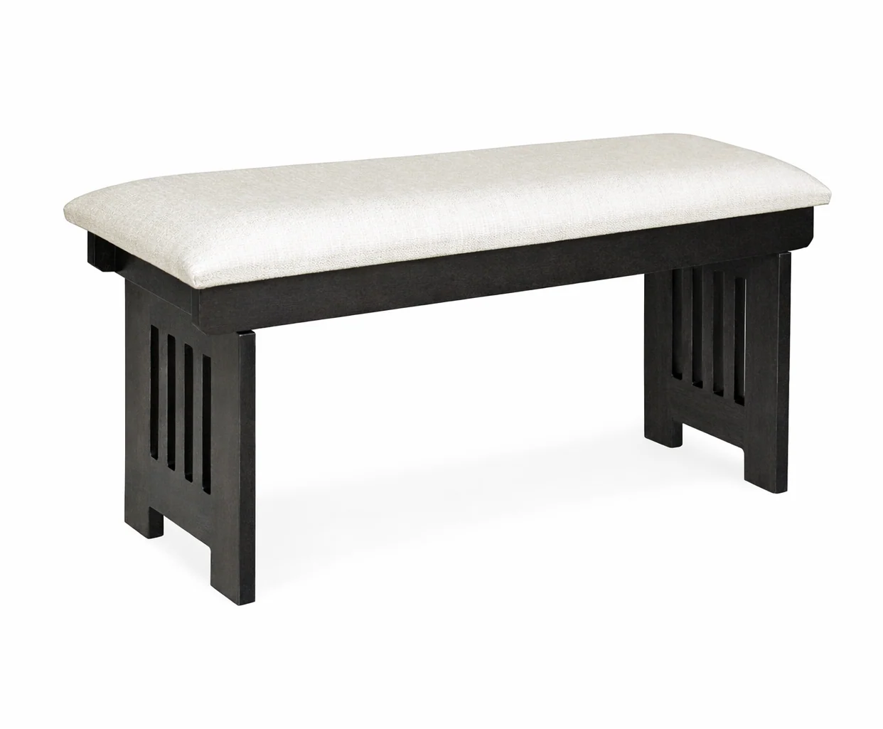 QW Amish Mission Bench w/ Upholstered Seat (select size)