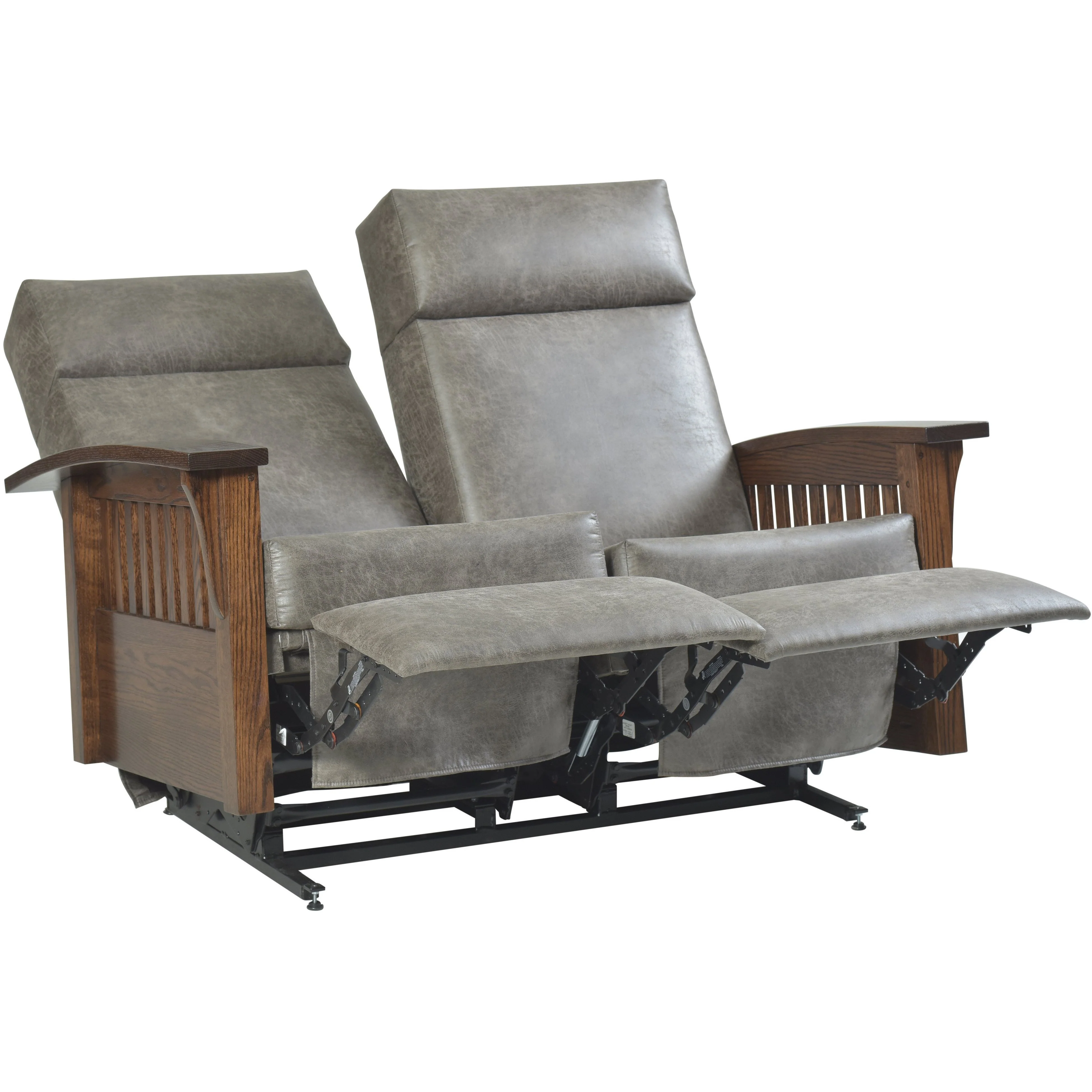 QW Amish Mission Loveseat Glider Recliner - Image 3