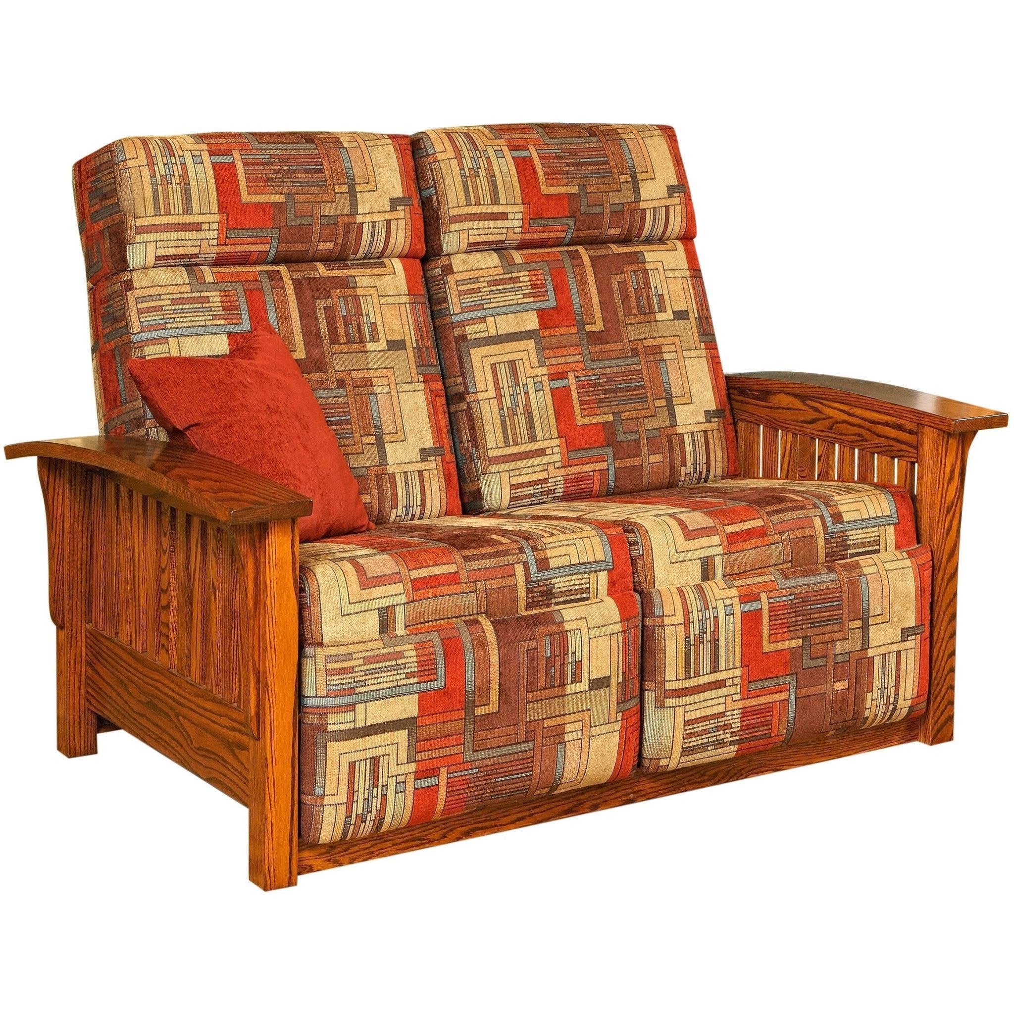 QW Amish Mission Wall Hugger Reclining Loveseat - Image 3