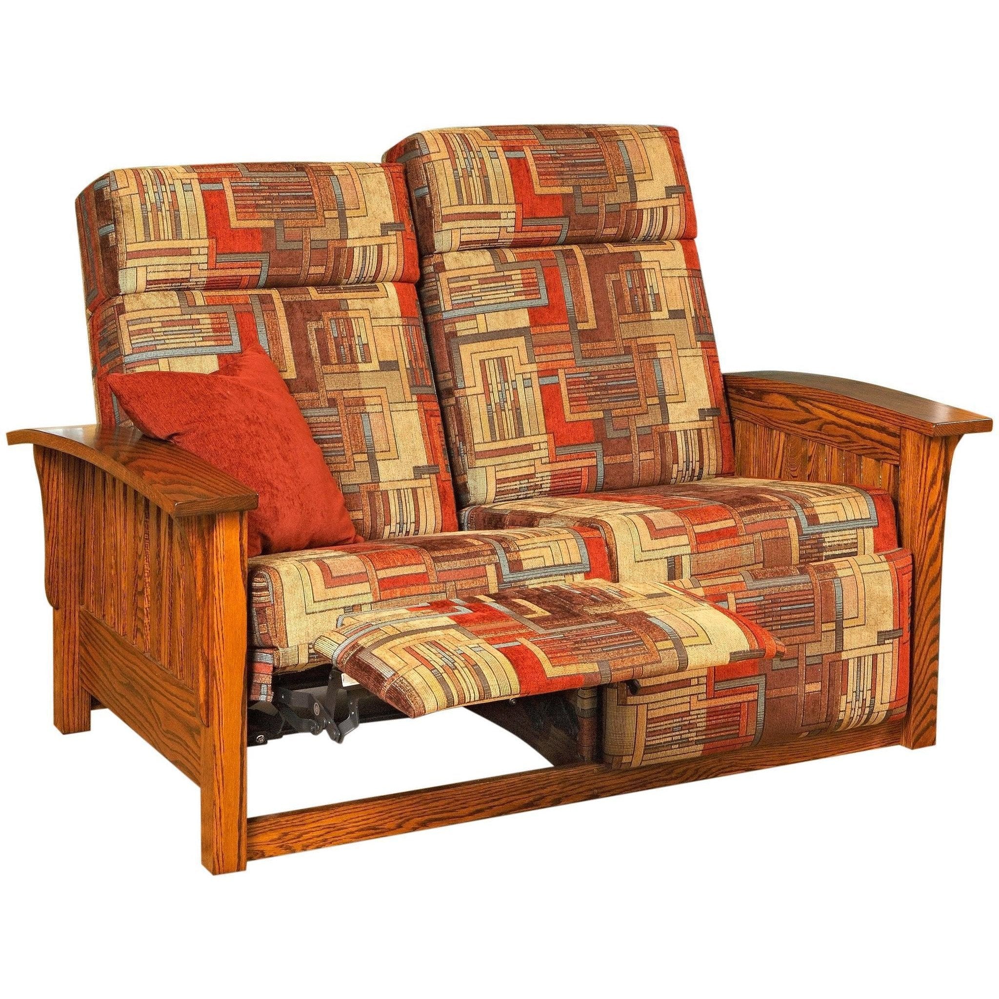 QW Amish Mission Wall Hugger Reclining Loveseat - Image 4