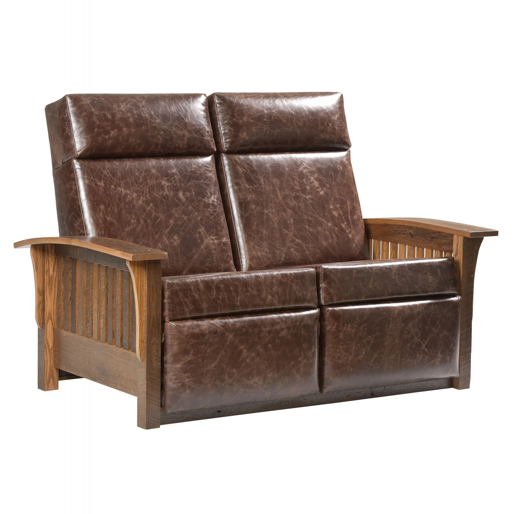 QW Amish Mission Wall Hugger Reclining Loveseat - Image 6