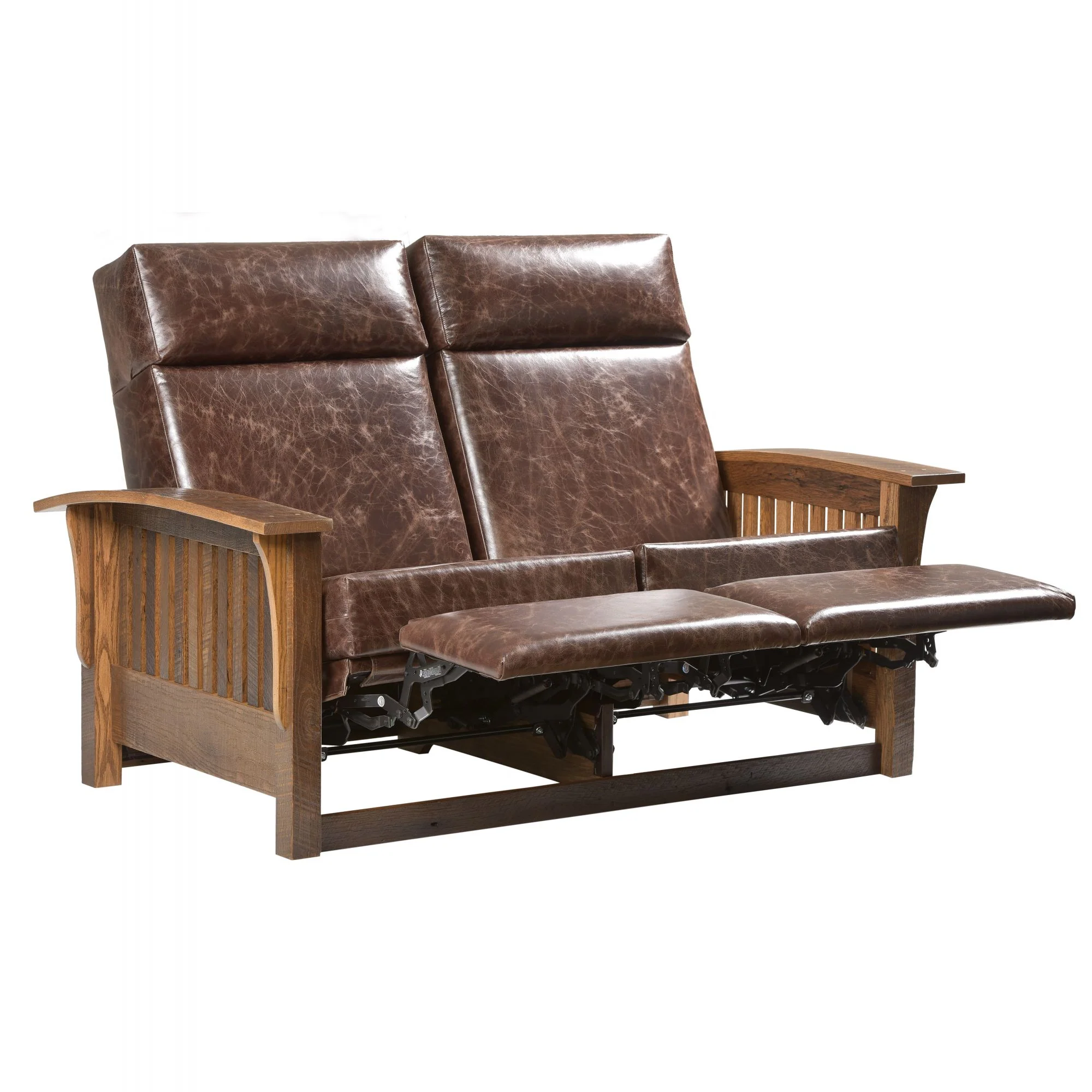 QW Amish Mission Wall Hugger Reclining Loveseat - Image 8