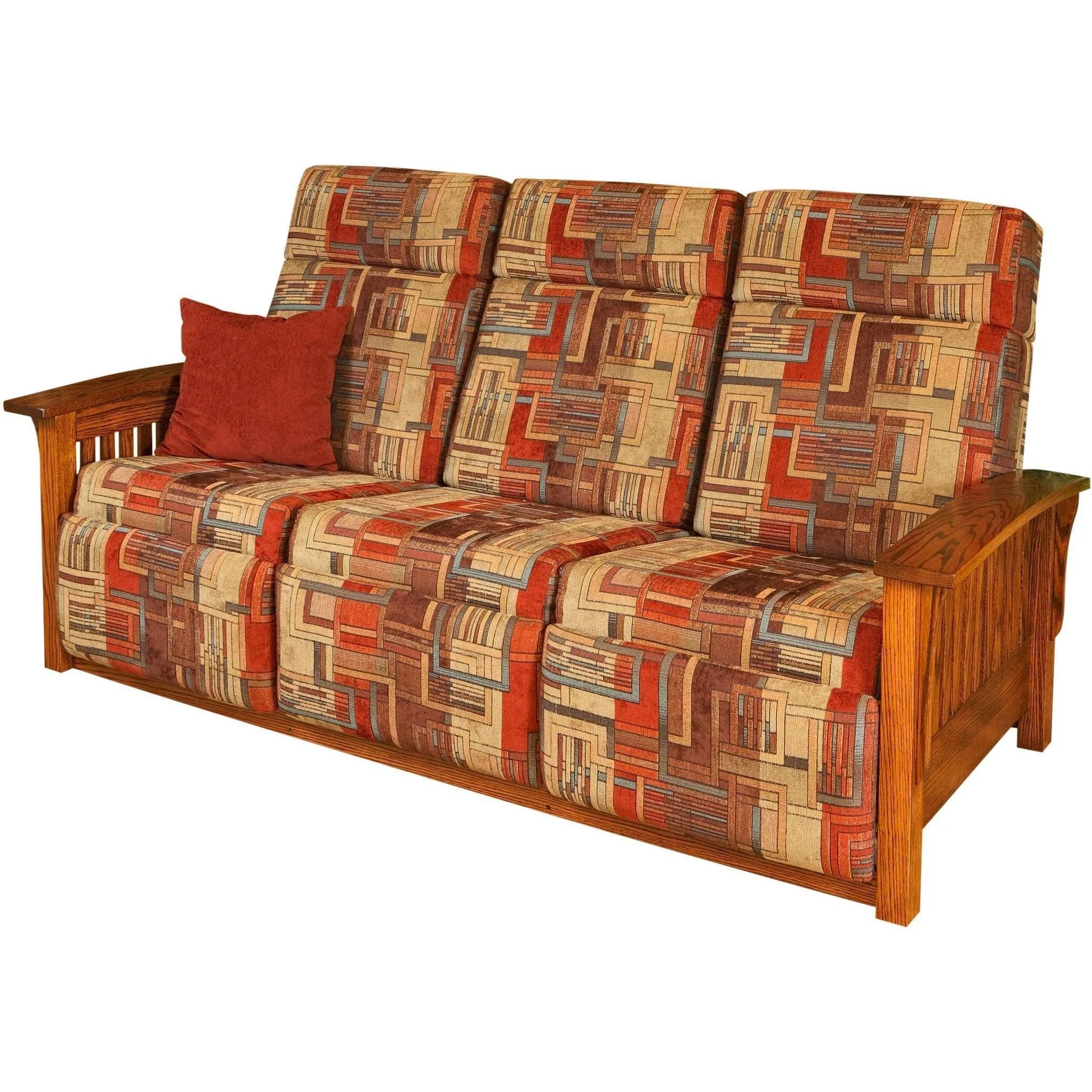 QW Amish Mission Wall Hugger Reclining Sofa - Image 3