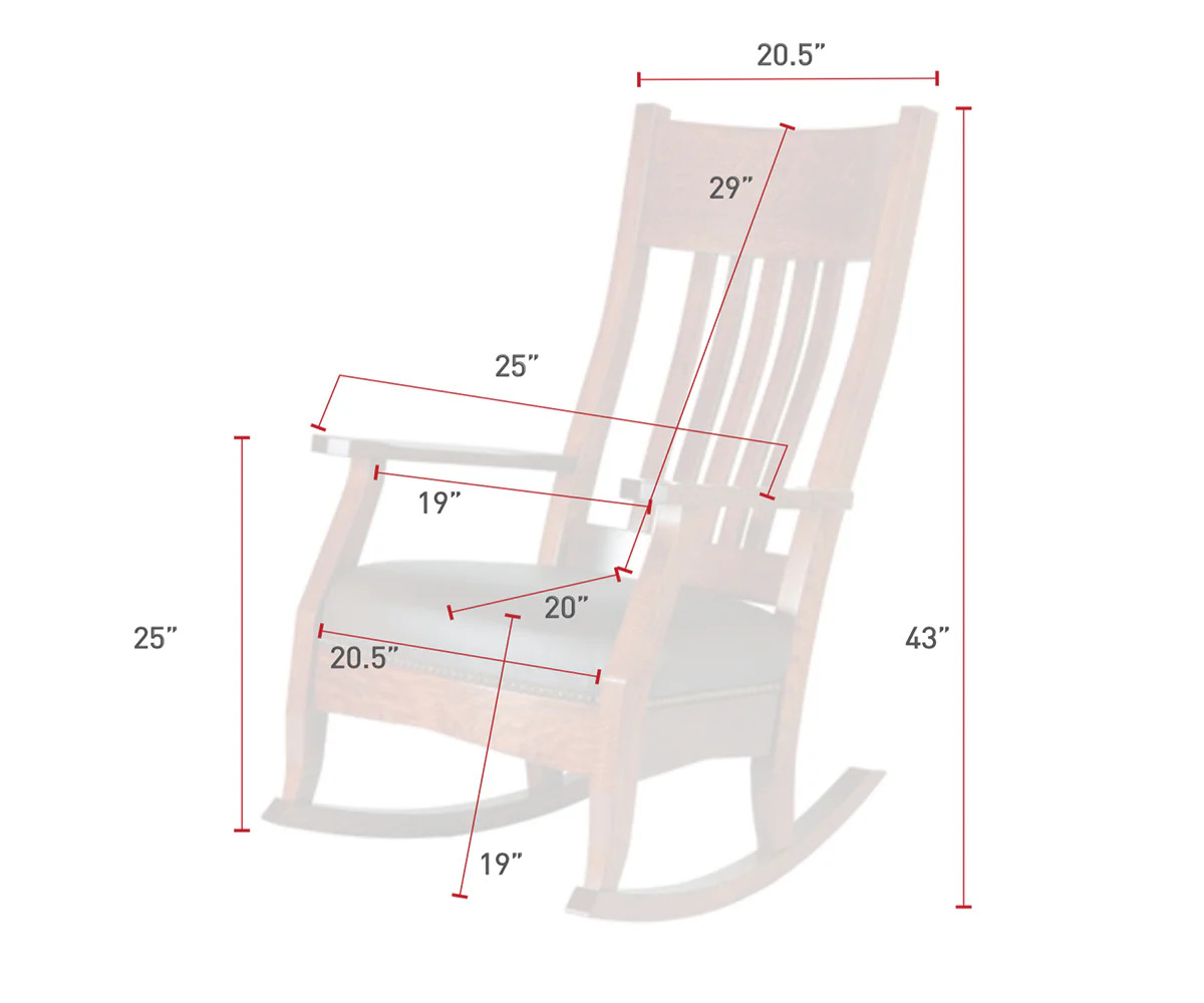 QW Amish Mission Rocker - Image 4