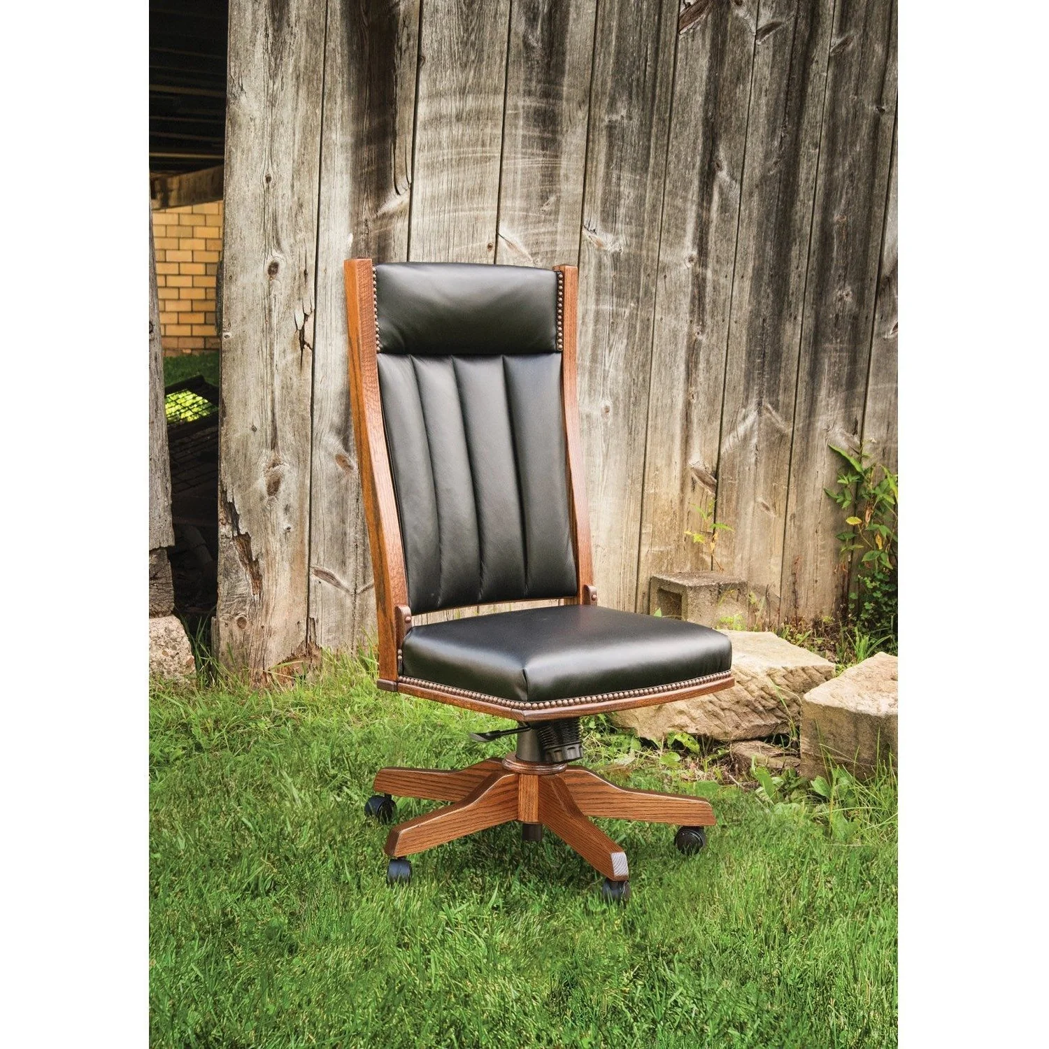 QW Amish Mission Side Desk Chair - Image 4