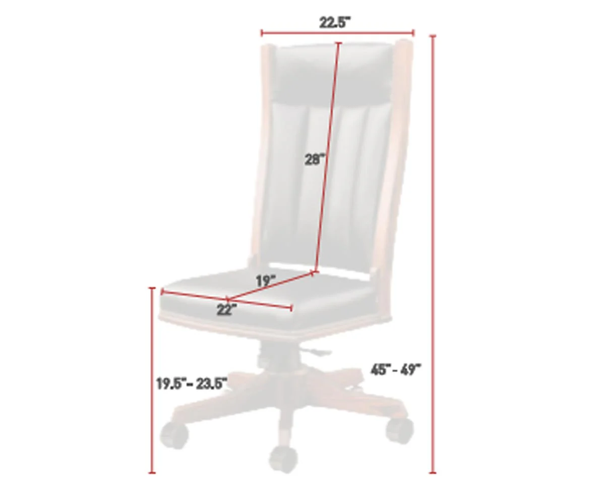 QW Amish Mission Side Desk Chair - Image 5