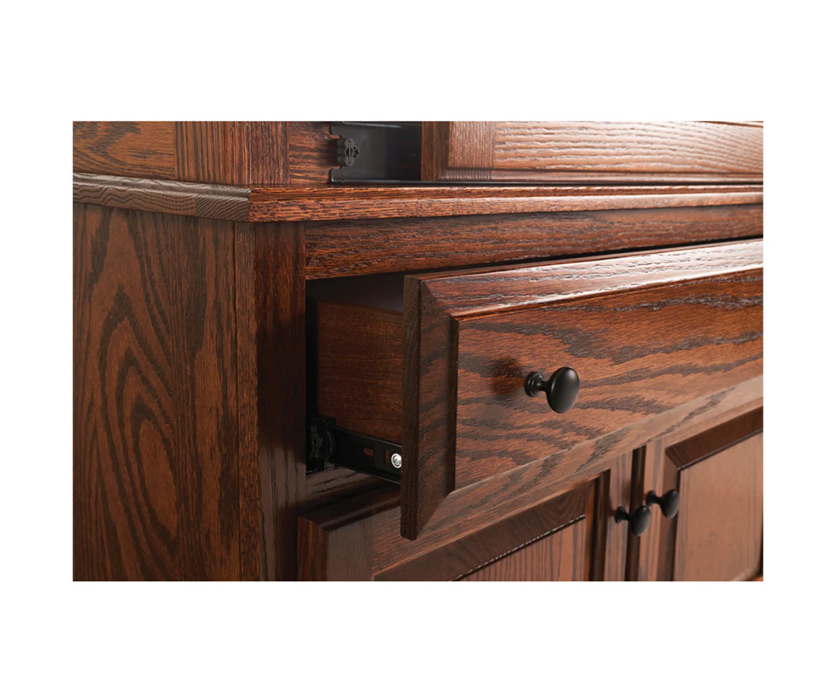 QW Amish Traditional Sliding Door Curio - Image 3