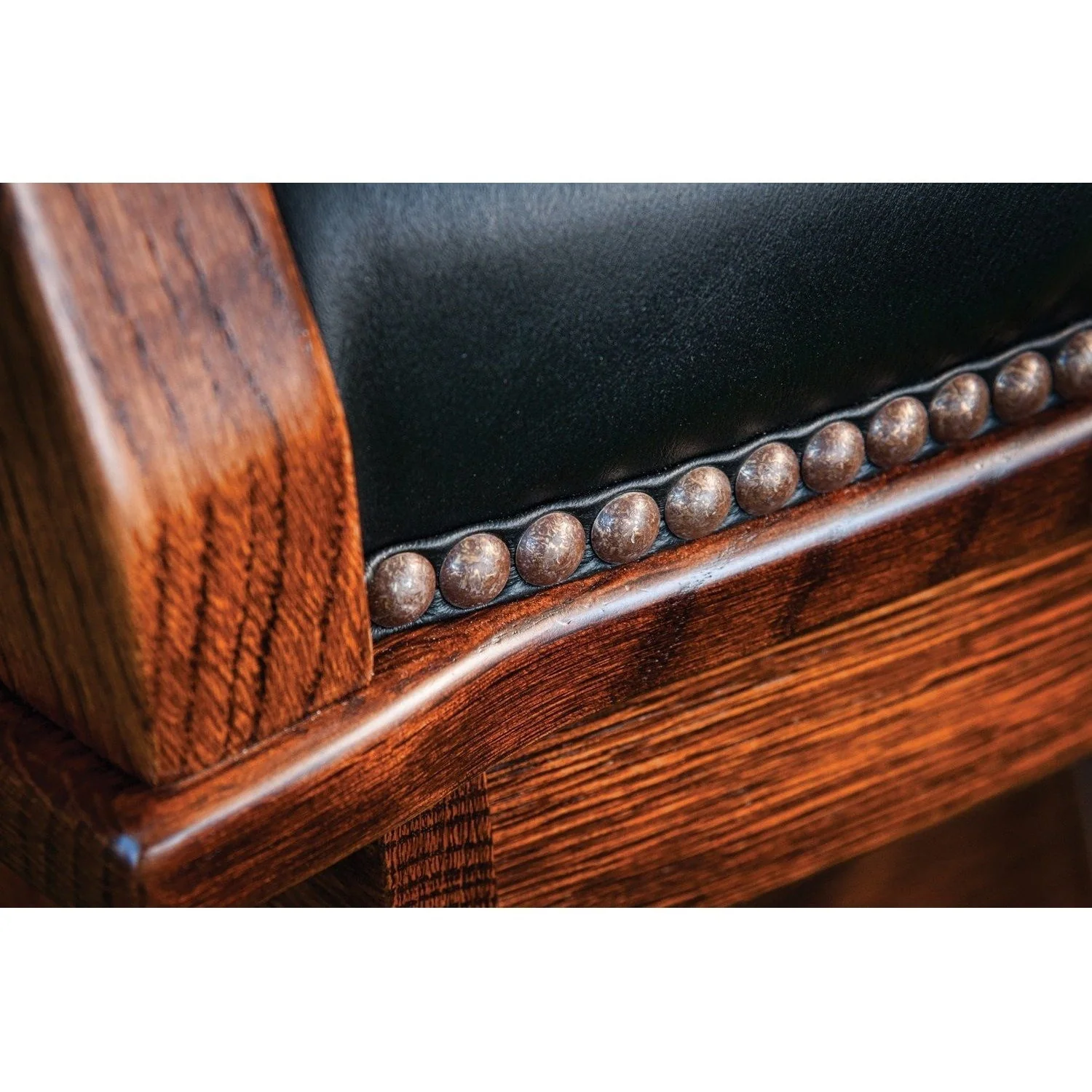 QW Amish Mission Swivel Glider with Platform Base - Image 7