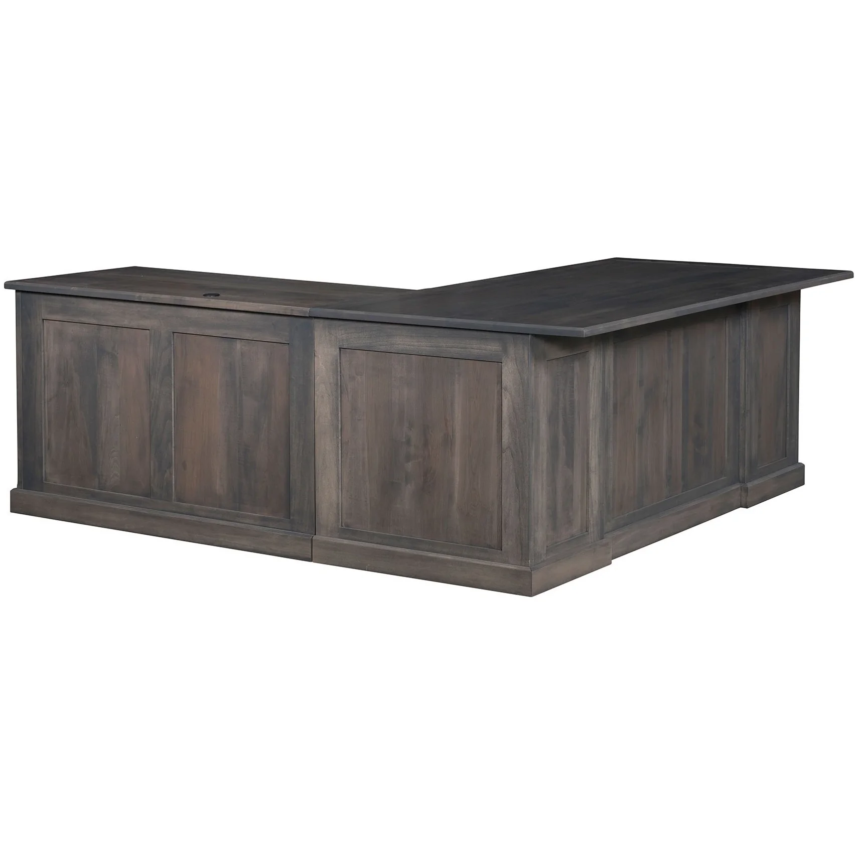 QW Amish Modern L-Shape Desk with Optional Hutch - Image 3