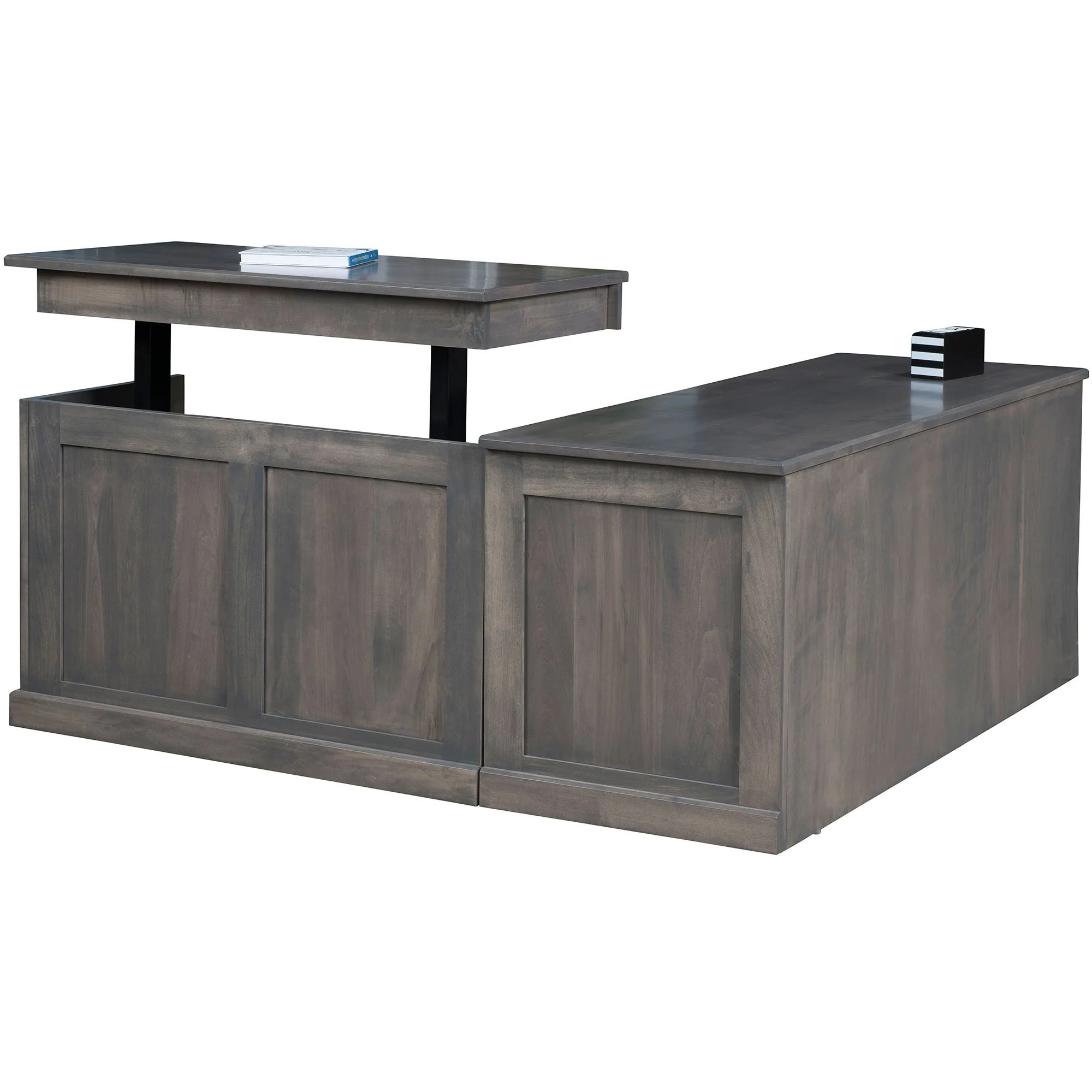 QW Amish Modern L-Shape w/ Lift Return & Optional Hutch - Image 5