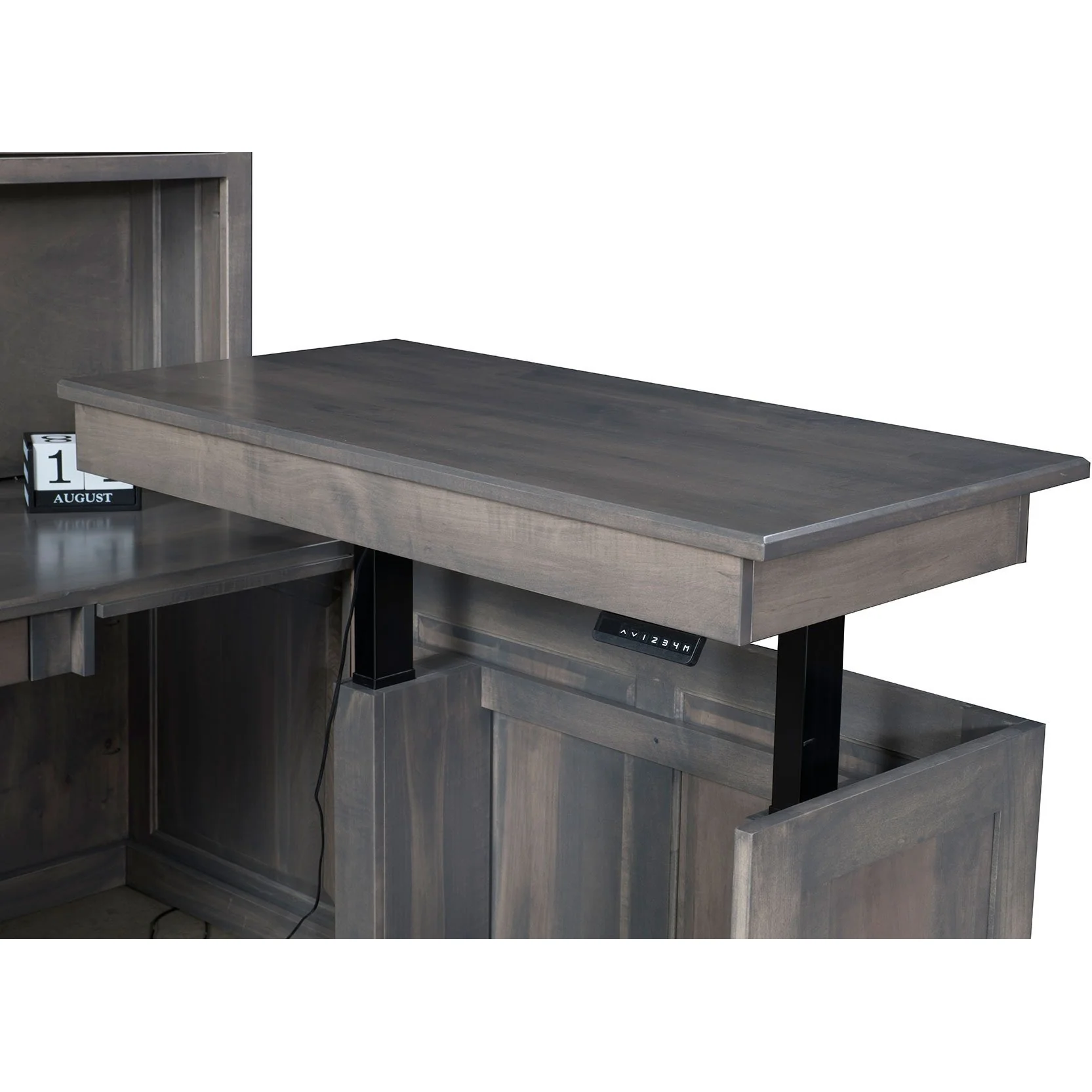 QW Amish Modern L-Shape w/ Lift Return & Optional Hutch - Image 8