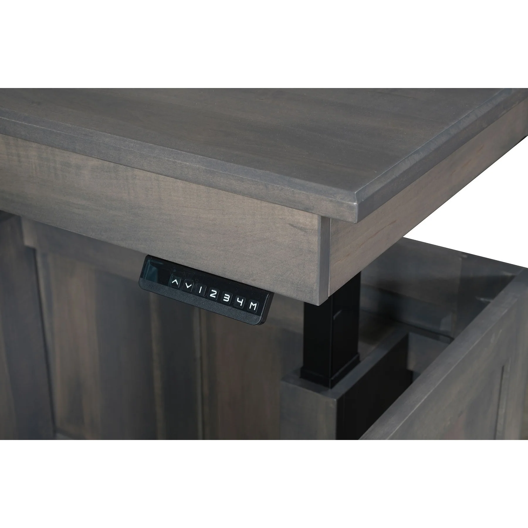 QW Amish Modern L-Shape w/ Lift Return & Optional Hutch - Image 9