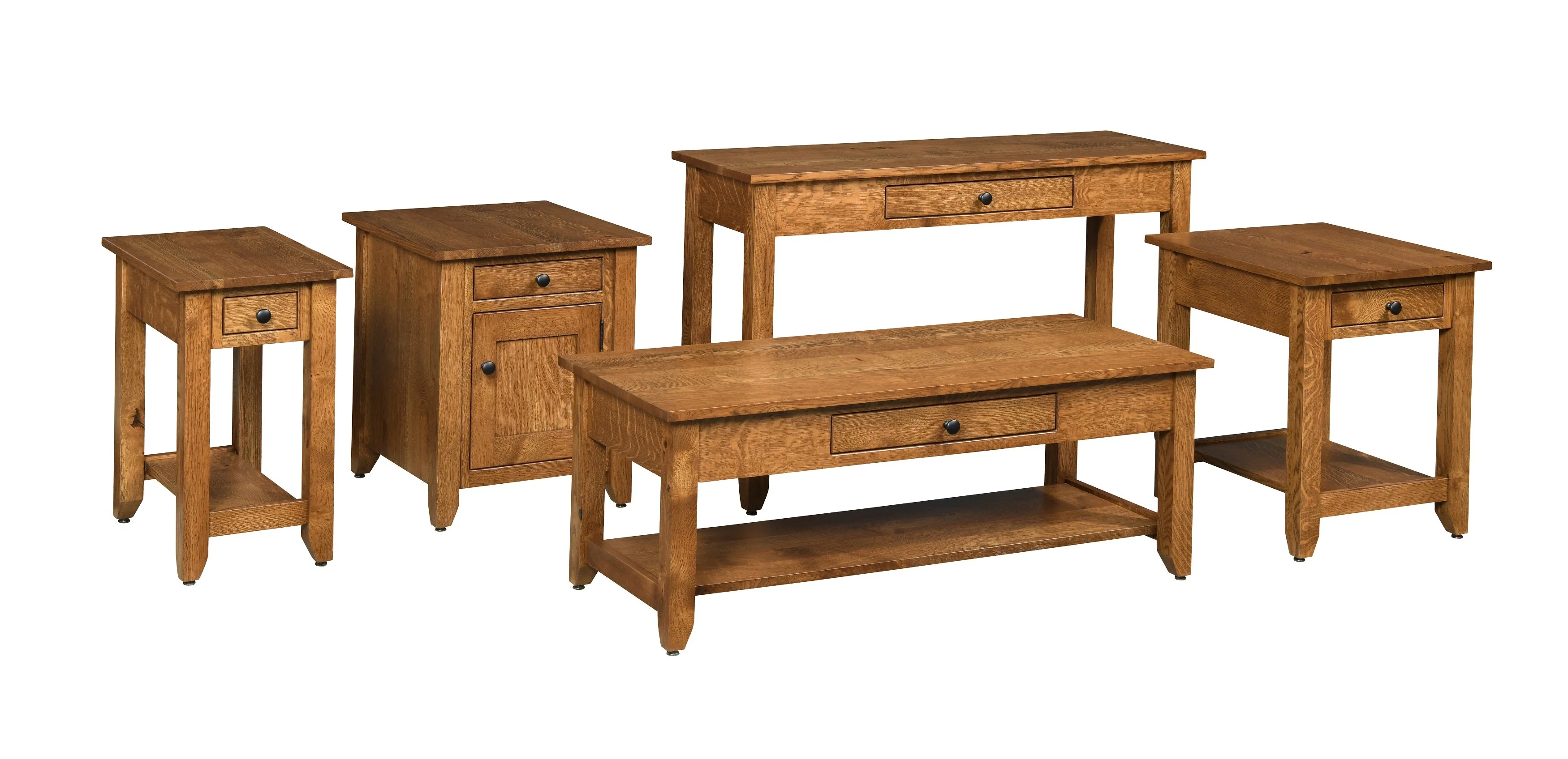 QW Amish Modern Mission Enclosed End Table - Image 2
