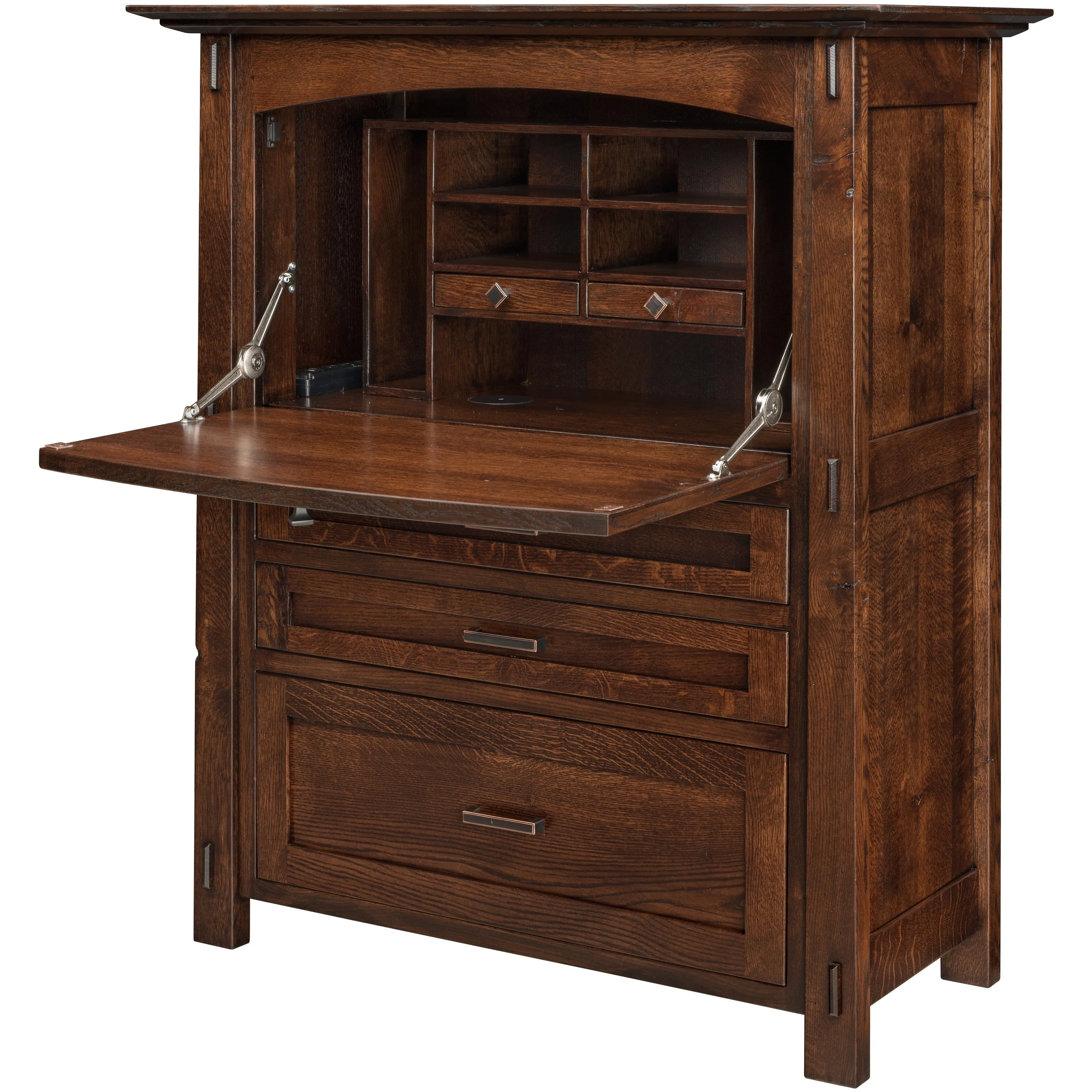 QW Amish Modesto Secretary Desk - Image 2