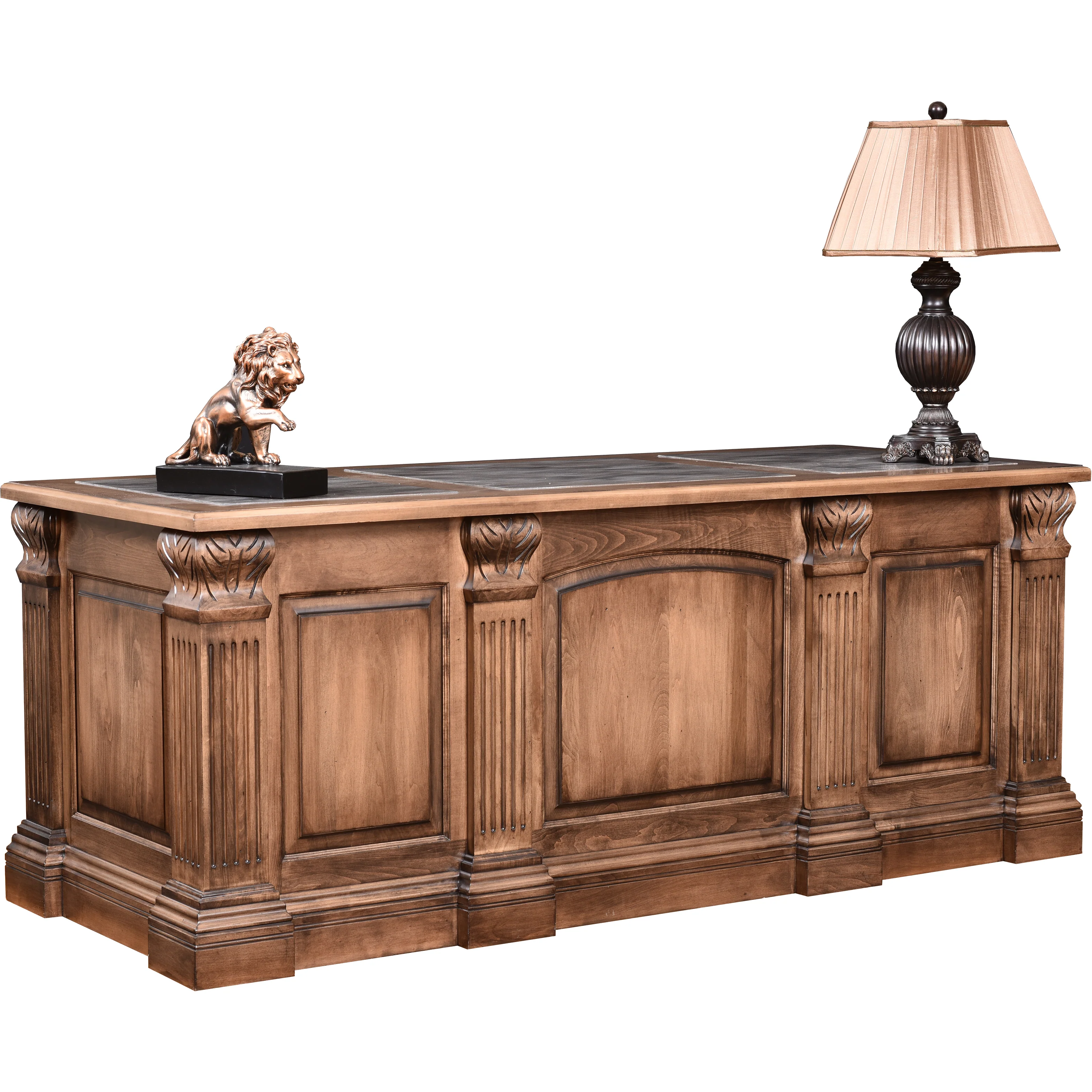 QW Amish Montereau Office 78" Executive Desk - Image 2
