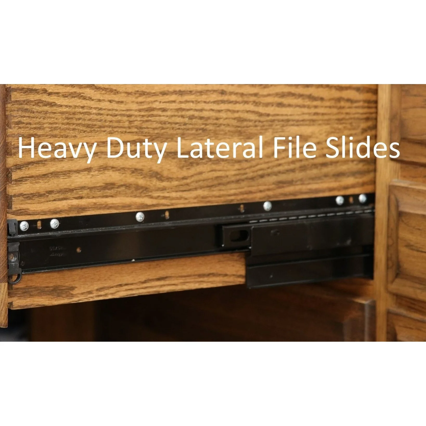 QW Amish Montereau Office Lateral File & Optional Bookshelf - Image 2