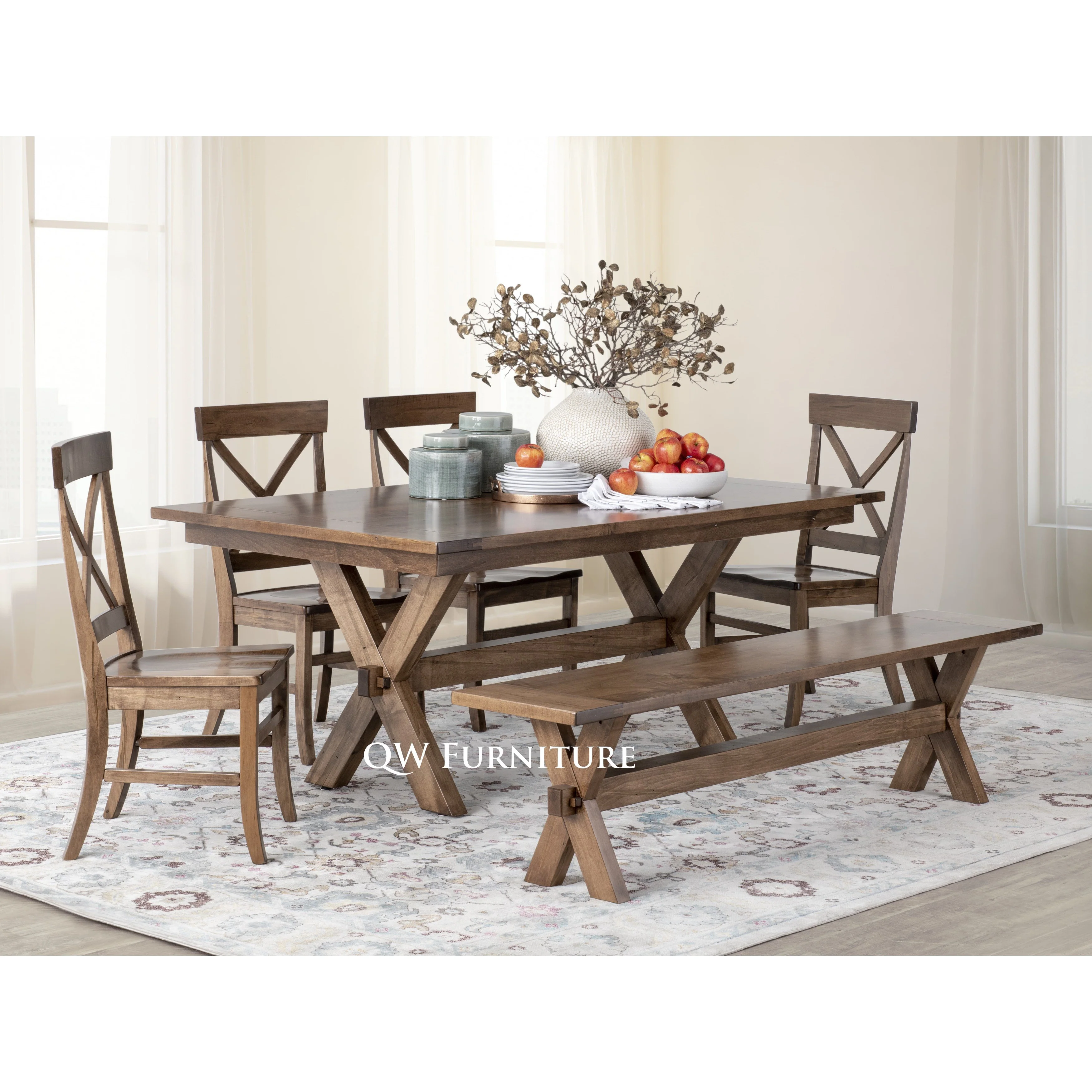 QW Amish Naples Bench - Image 2