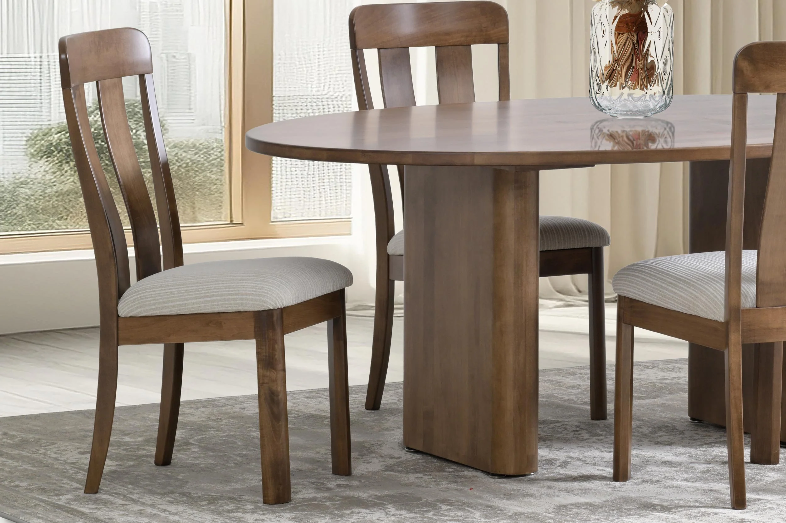 QW Amish Aspen Side Chair with Upholstered Seat - Image 3
