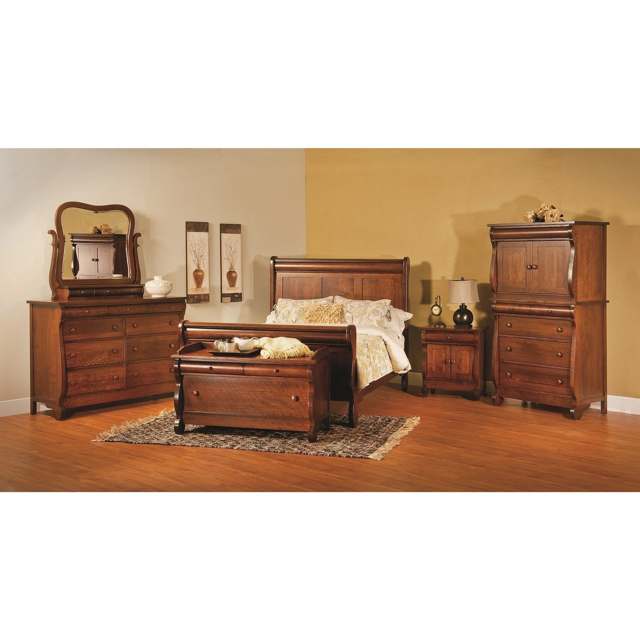 QW Amish Old Classic Sleigh Bed - Image 2