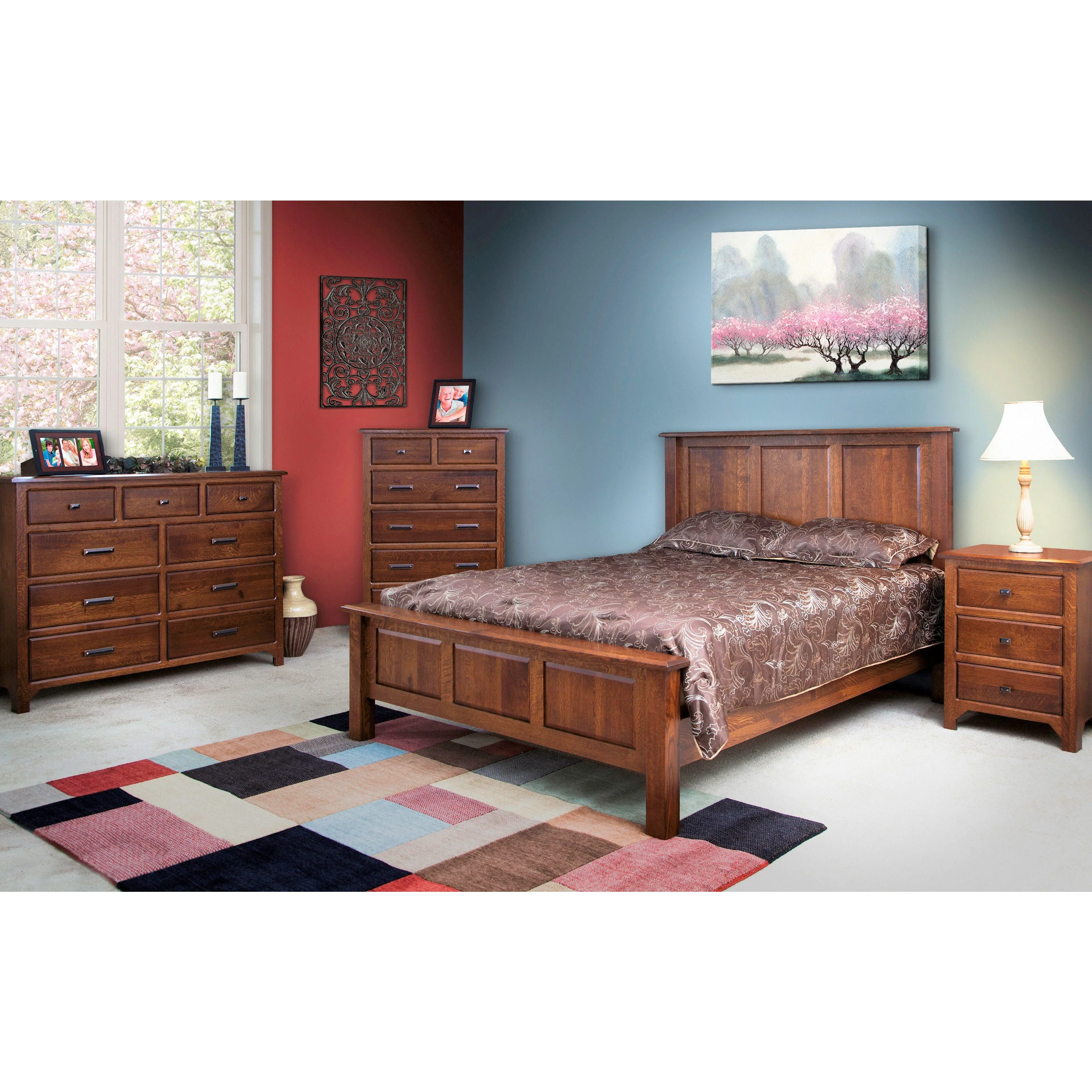 QW Amish Old World Mission Panel Bed - Image 4