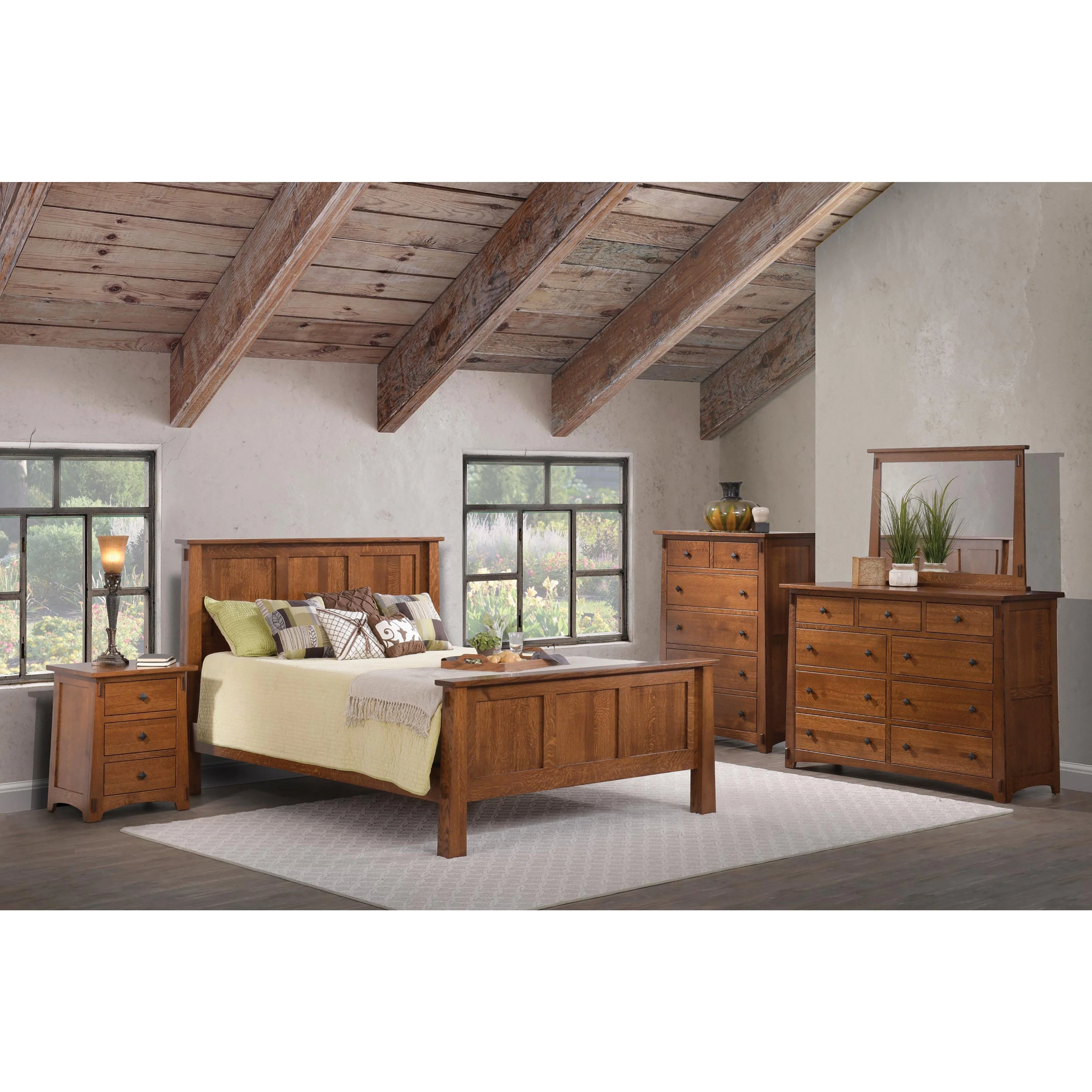 QW Amish Olde Shaker 3 Drawer Nightstand - Image 3