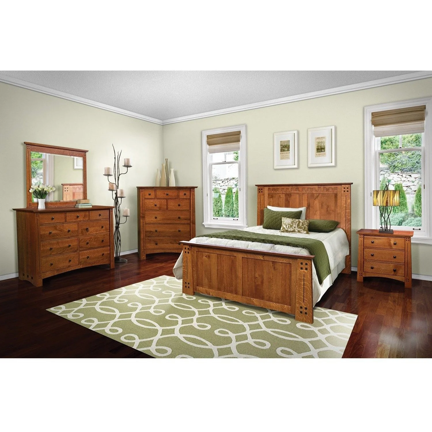 QW Amish Olde Town Mission 1 Drawer Nightstand - Image 4
