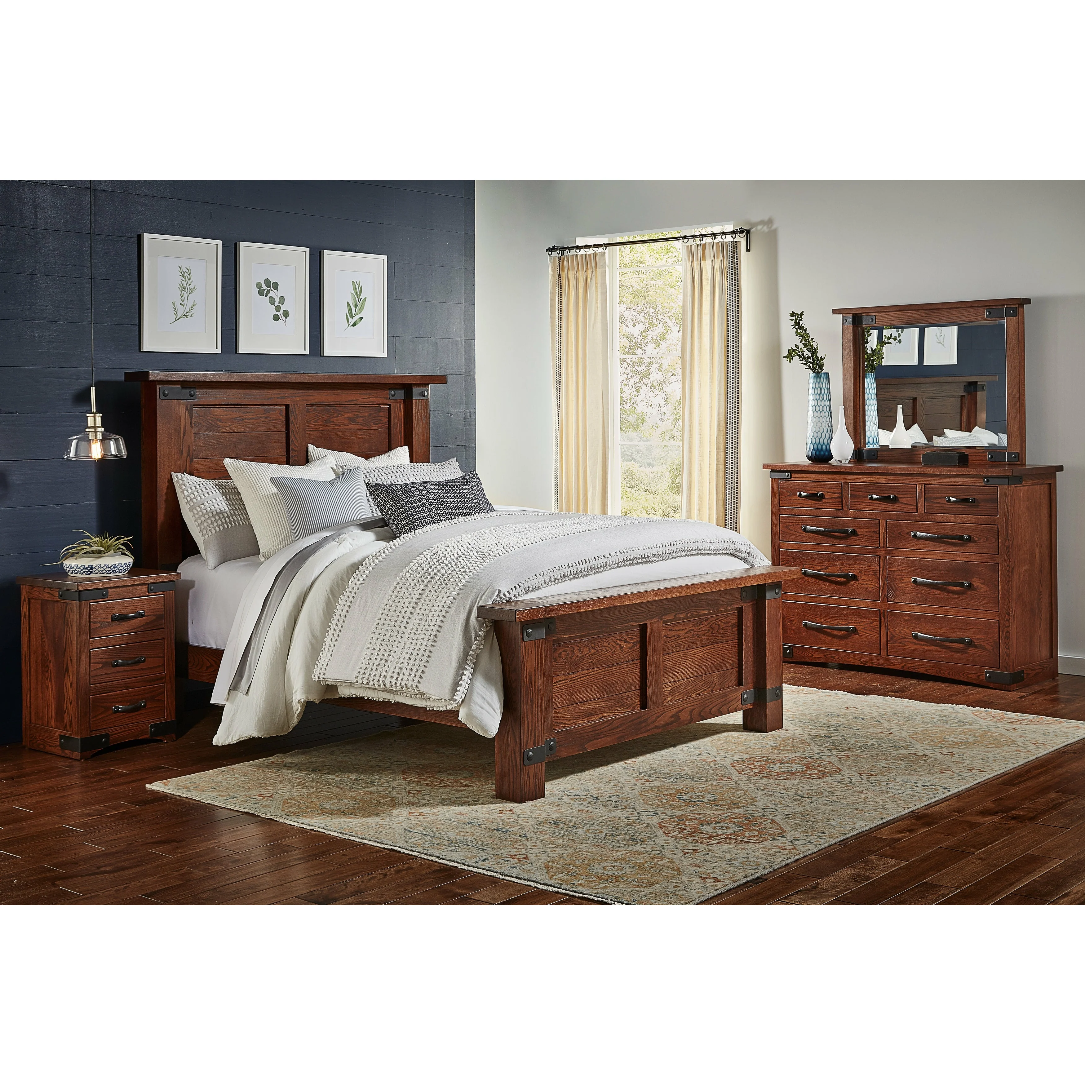QW Amish Orewood Bed - Image 2