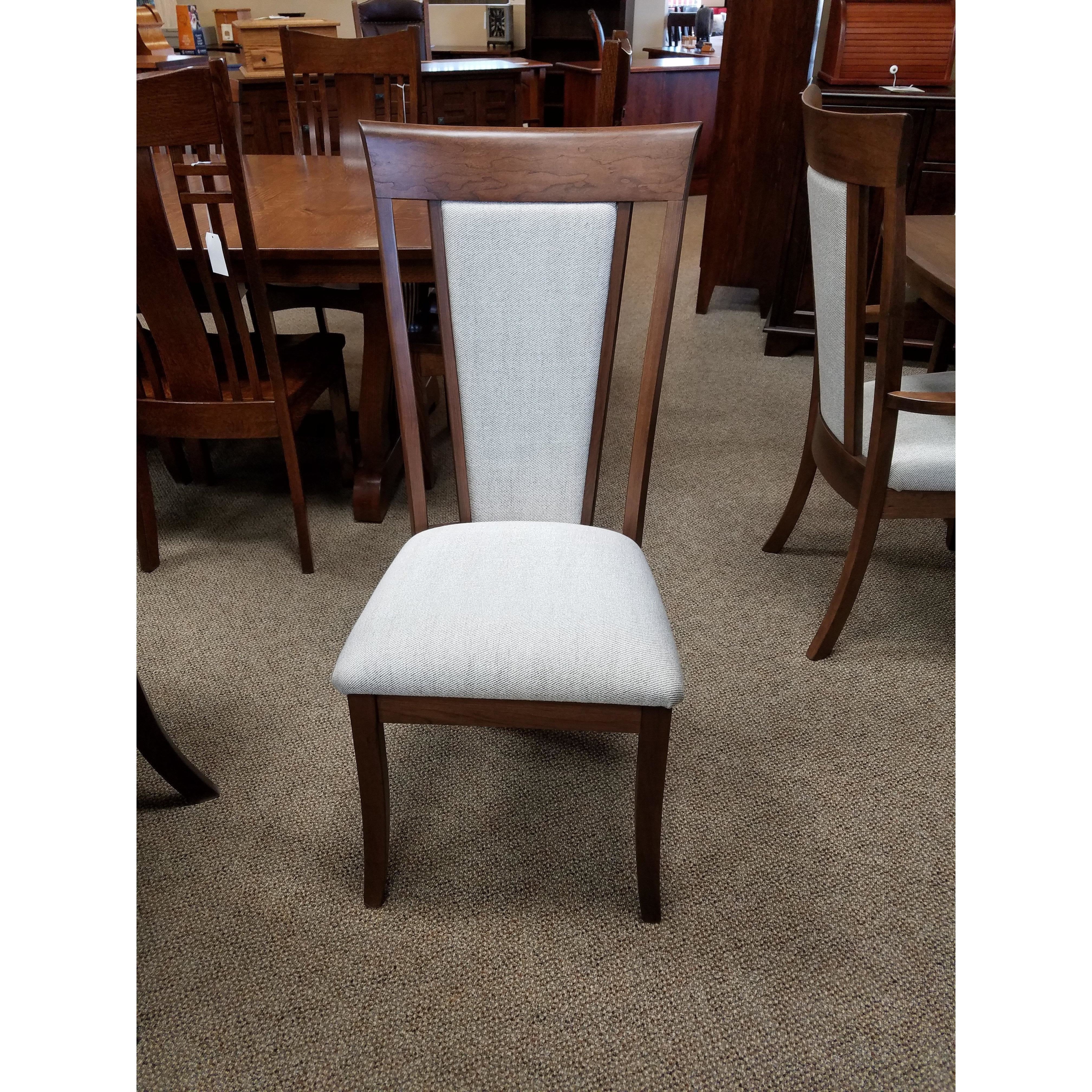 QW Amish OW Shaker with Fabric Back Side Chair - Image 2