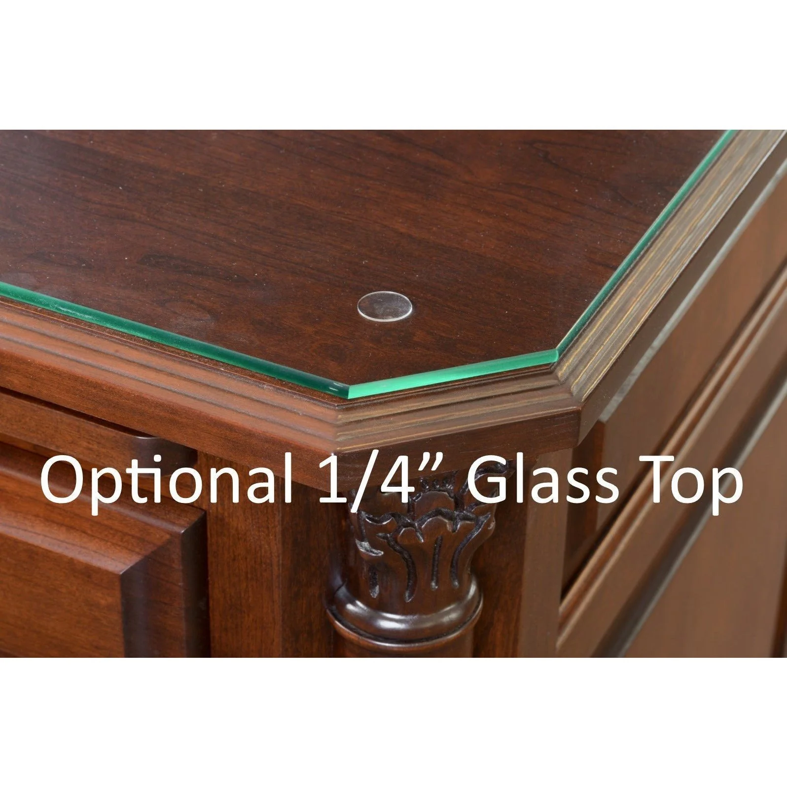 QW Amish Paris Office Corner Desk & Hutch - Image 3