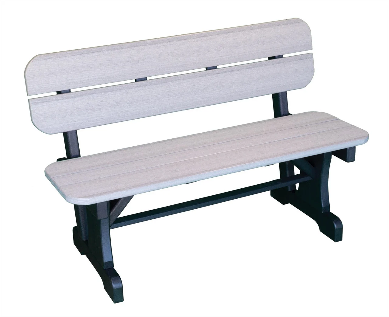 QW Amish Patio Bench w/ Back (choose your size) - Image 2