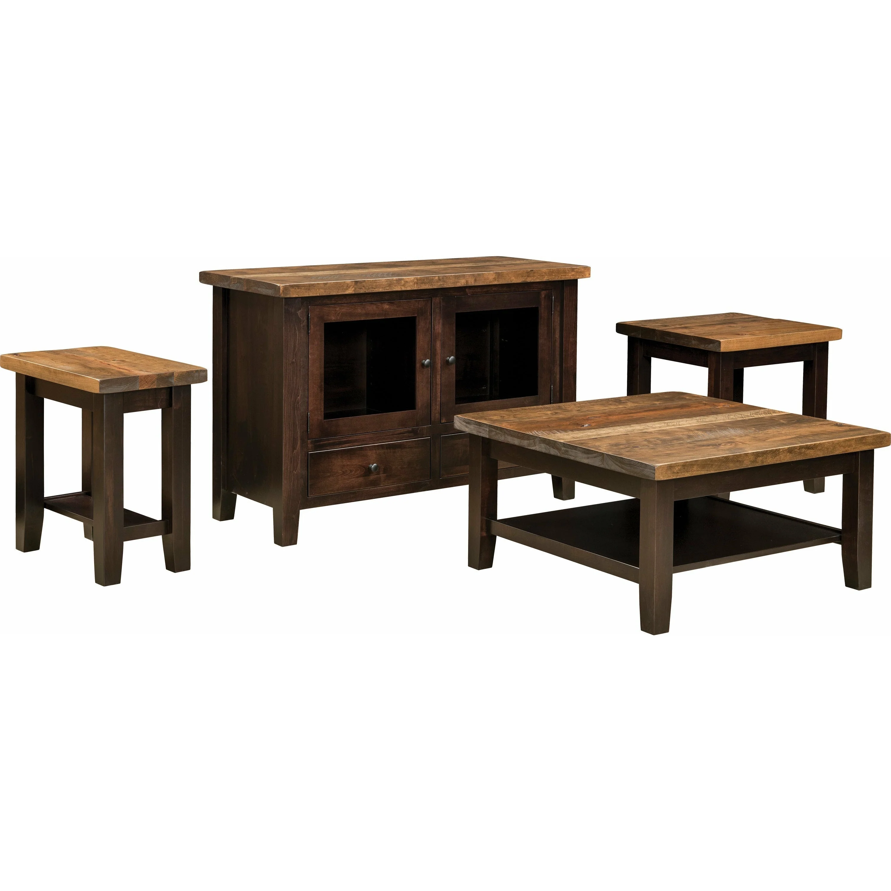 QW Amish Plank Contemporary Sofa Table - Image 2